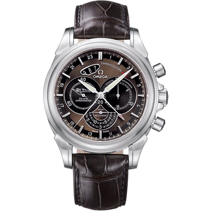 Chronoscope De Ville Steel Chronograph Watch 422.13.44.52.13.001 | OMEGA US®