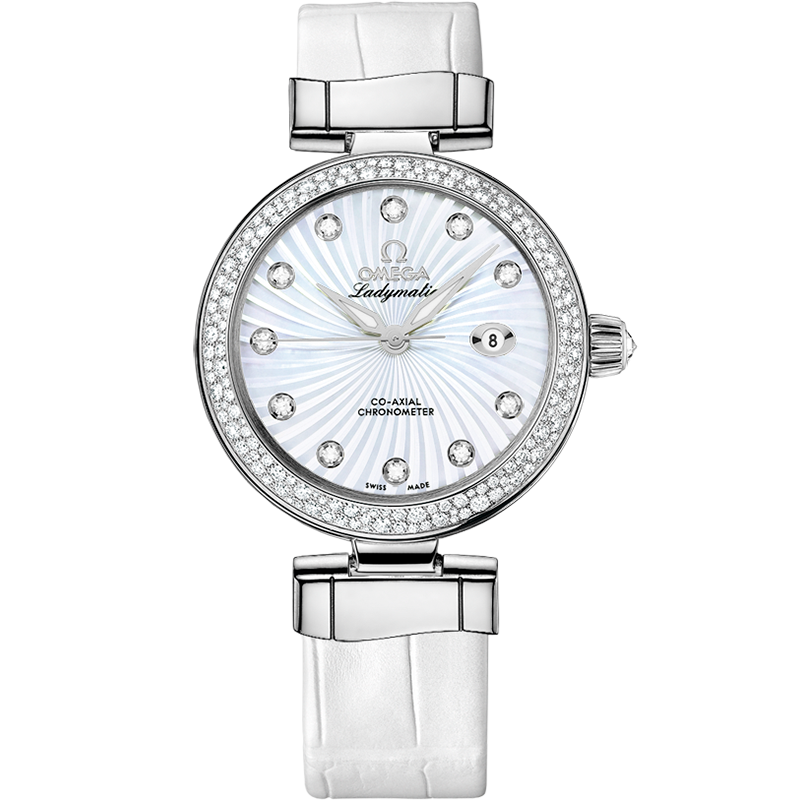 Ladymatic De Ville Steel Chronometer Watch 425.38.34.20.55.001 | OMEGA US®