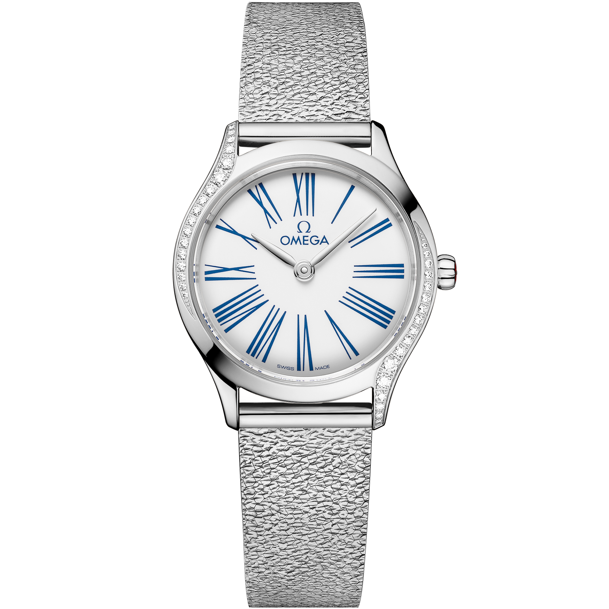 White dial watch on Steel case with Steel bracelet - De Ville Mini Trésor 26 mm, Steel on Steel - 428.15.26.60.04.002