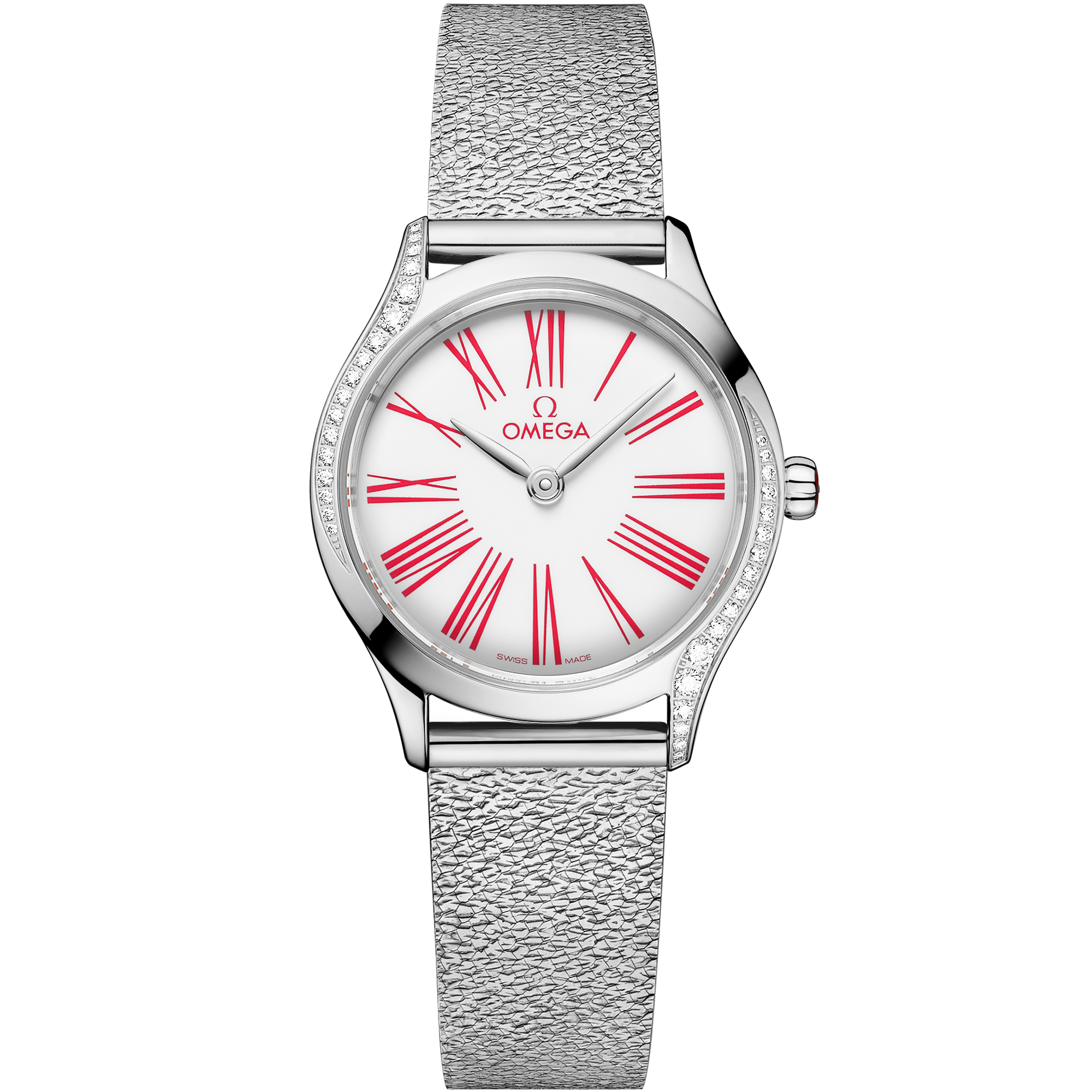 White dial watch on Steel case with Steel bracelet - De Ville Mini Trésor 26 mm, Steel on Steel - 428.15.26.60.04.003