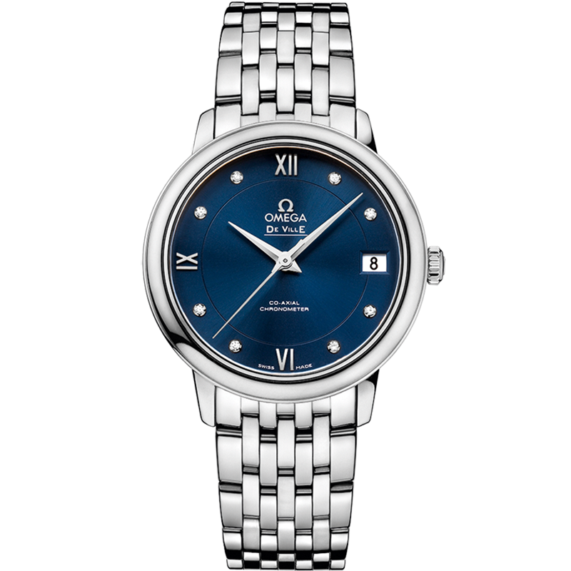 De Ville Prestige 32.7 mm, steel on steel - 424.10.33.20.53.001 | OMEGA®