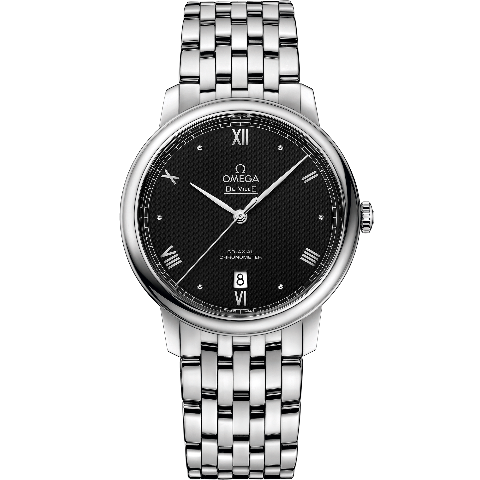  dial watch on Steel case with Steel bracelet - De Ville 39.5 mm, steel on steel - 424.10.40.20.01.002