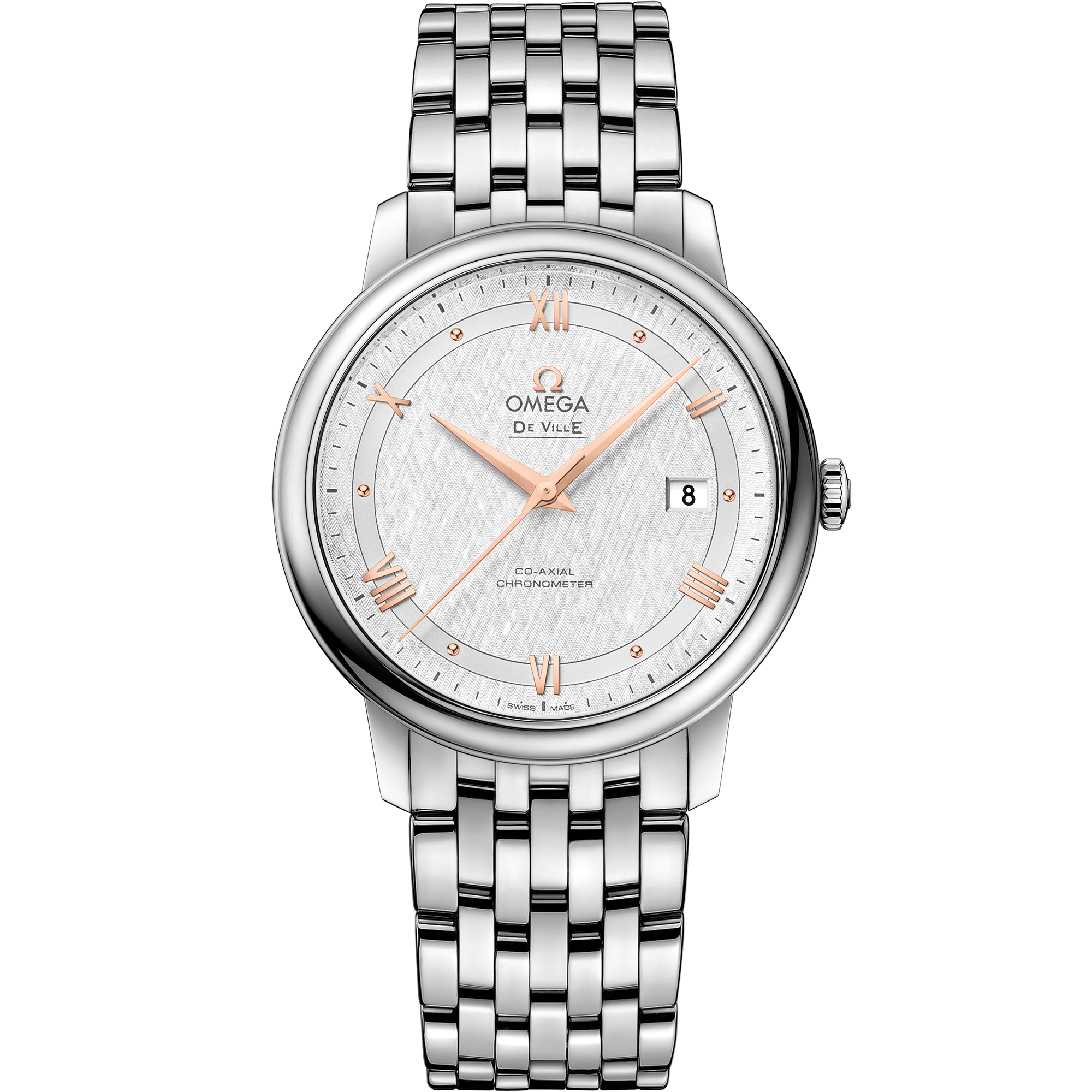 Prestige De Ville Steel Chronometer Watch 424.13.40.20.02.001 | OMEGA US®