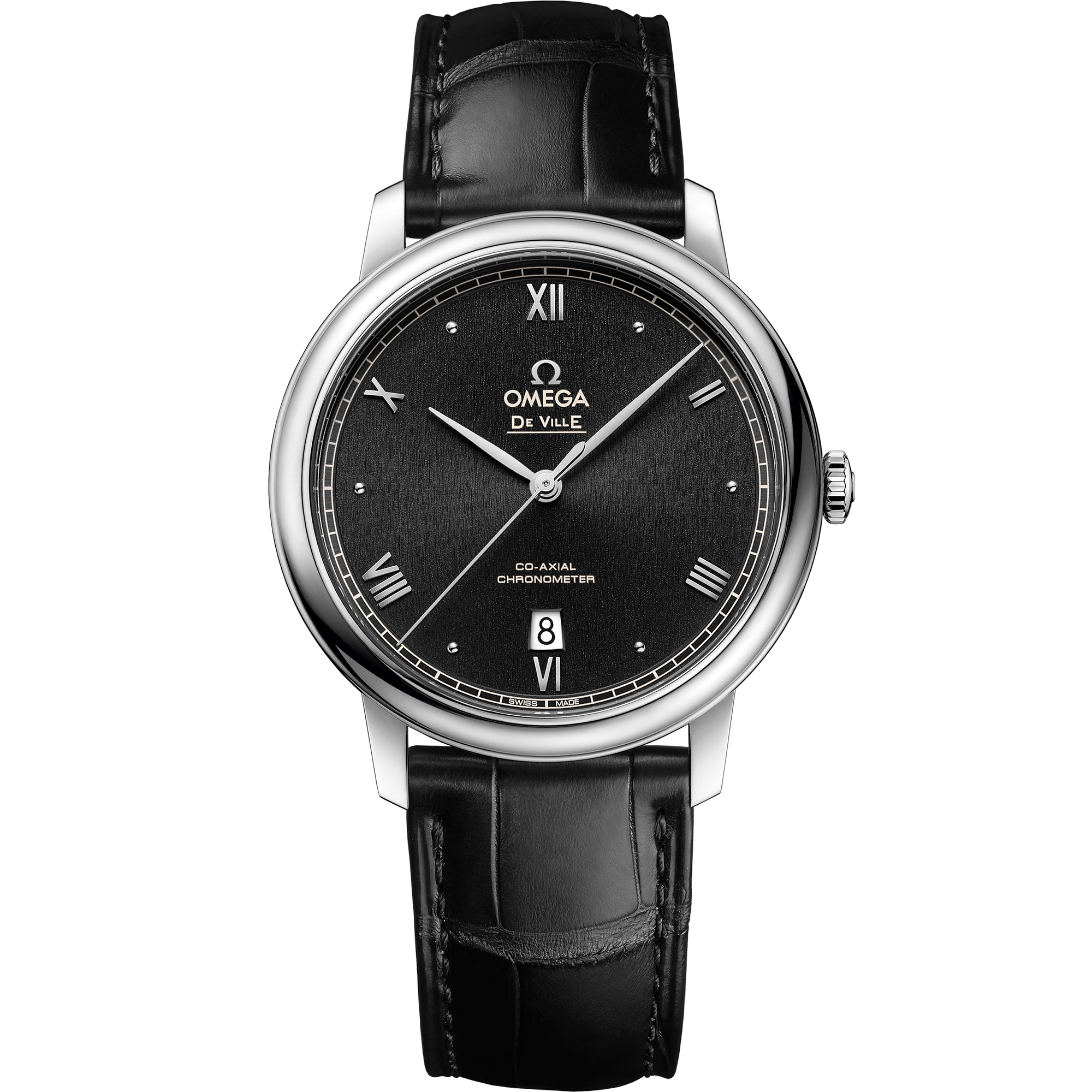 Prestige De Ville Steel Chronometer Watch 424.13.40.20.02.001 | OMEGA US®