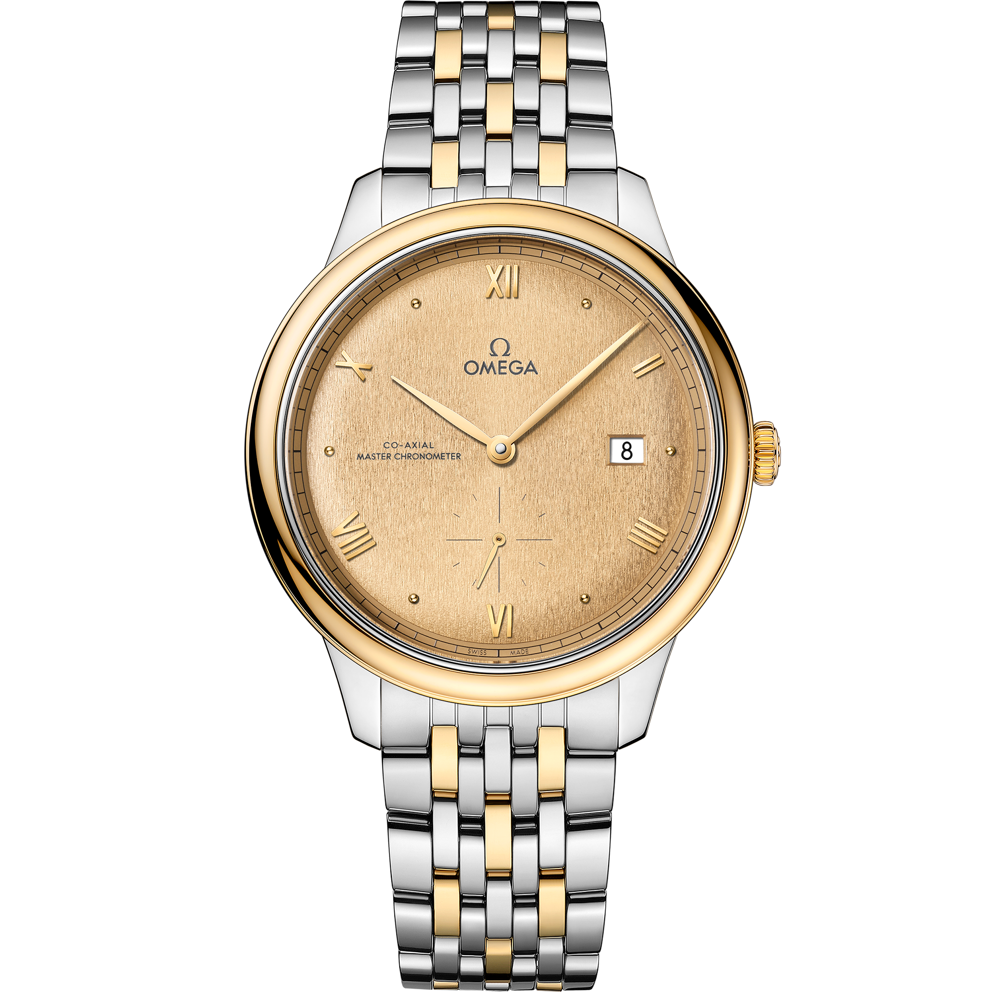 De Ville Prestige 41 mm, steel - yellow gold on steel - yellow gold ...