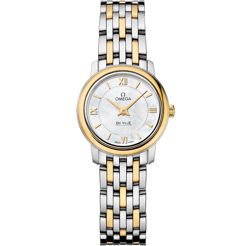 Prestige De Ville Steel - yellow gold Diamonds Watch 424.20.24.60 