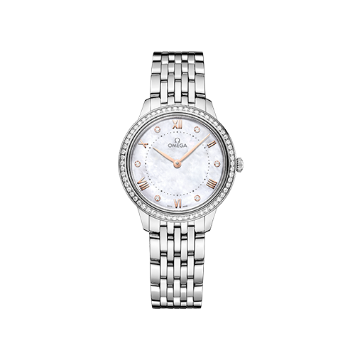 Prestige De Ville Steel Diamonds Watch 434.15.30.60.55.001