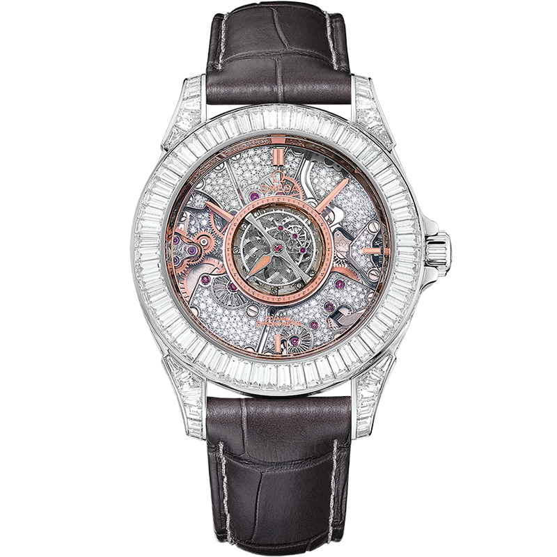 Tourbillon De Ville Platinum Chronometer Watch 513.98.39.21.56.001 ...