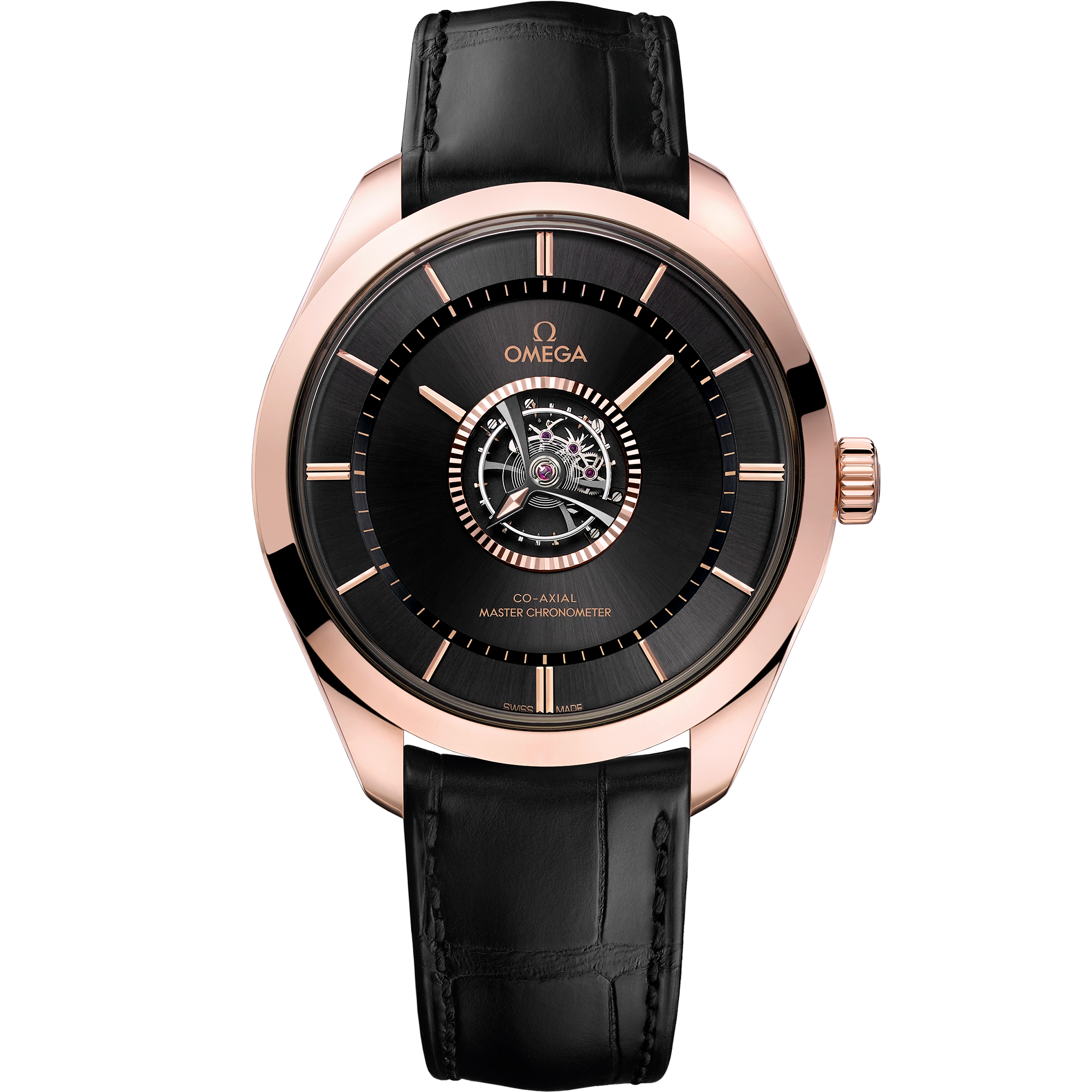 De Ville Tourbillon 43 mm, Sedna™ gold - Canopus Gold™ on leather strap - 52953432201001