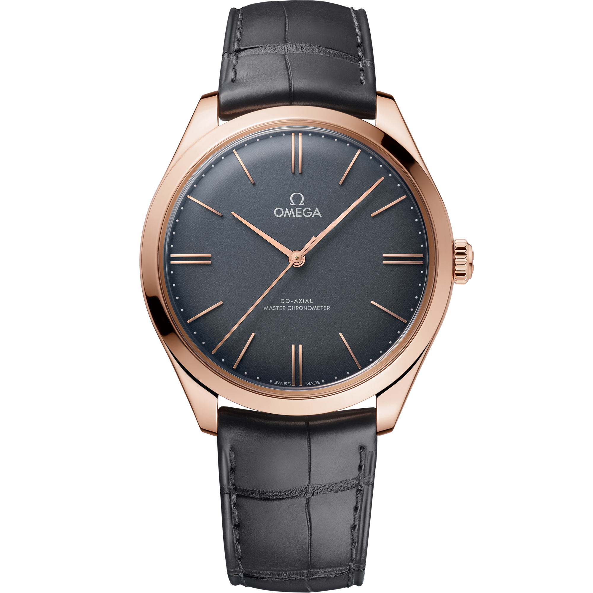 De Ville Trésor 40 mm, Sedna™-Gold mit Lederarmband - 43553402106001