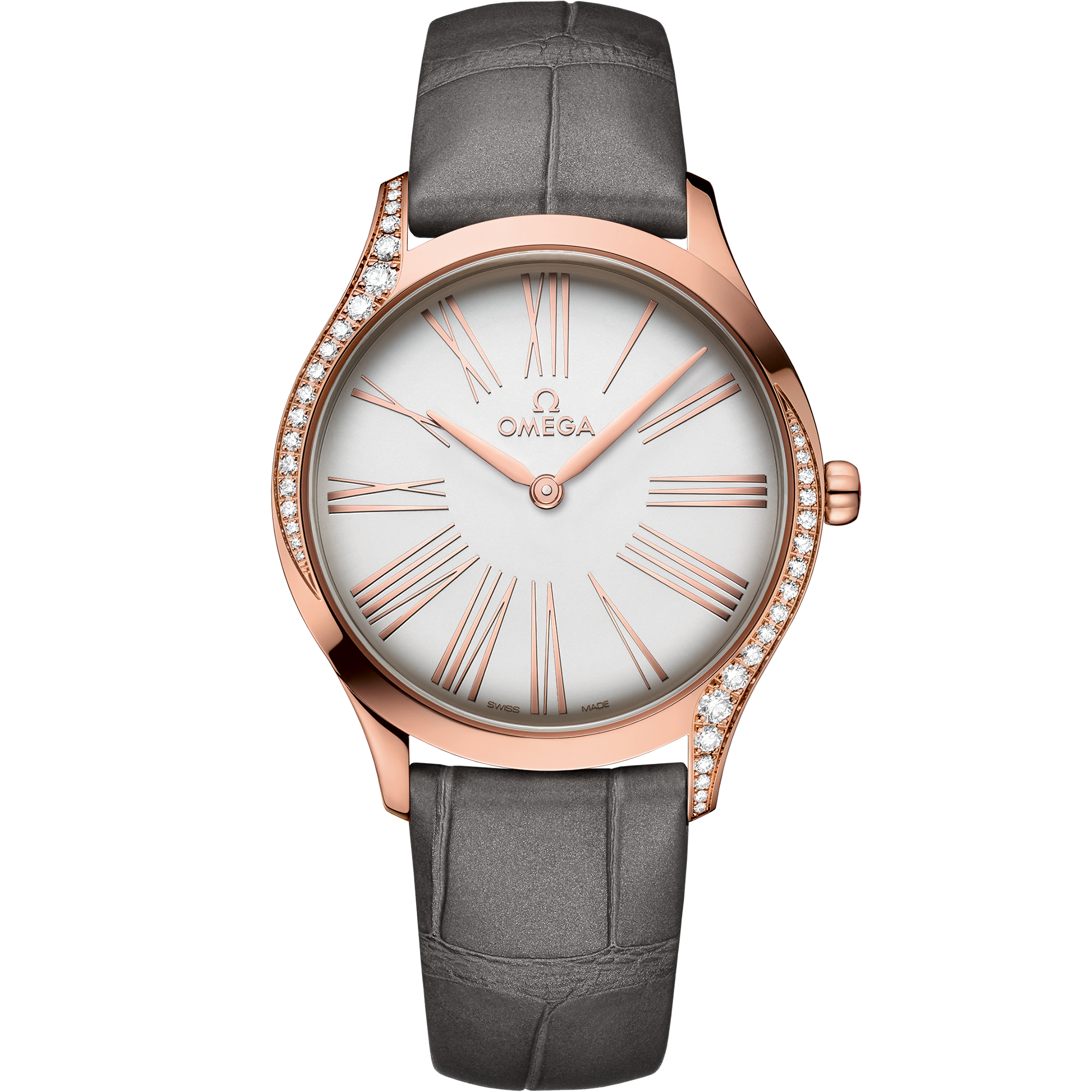 De Ville Trésor 36 mm, Sedna™-Gold mit Lederarmband - 42858366002001