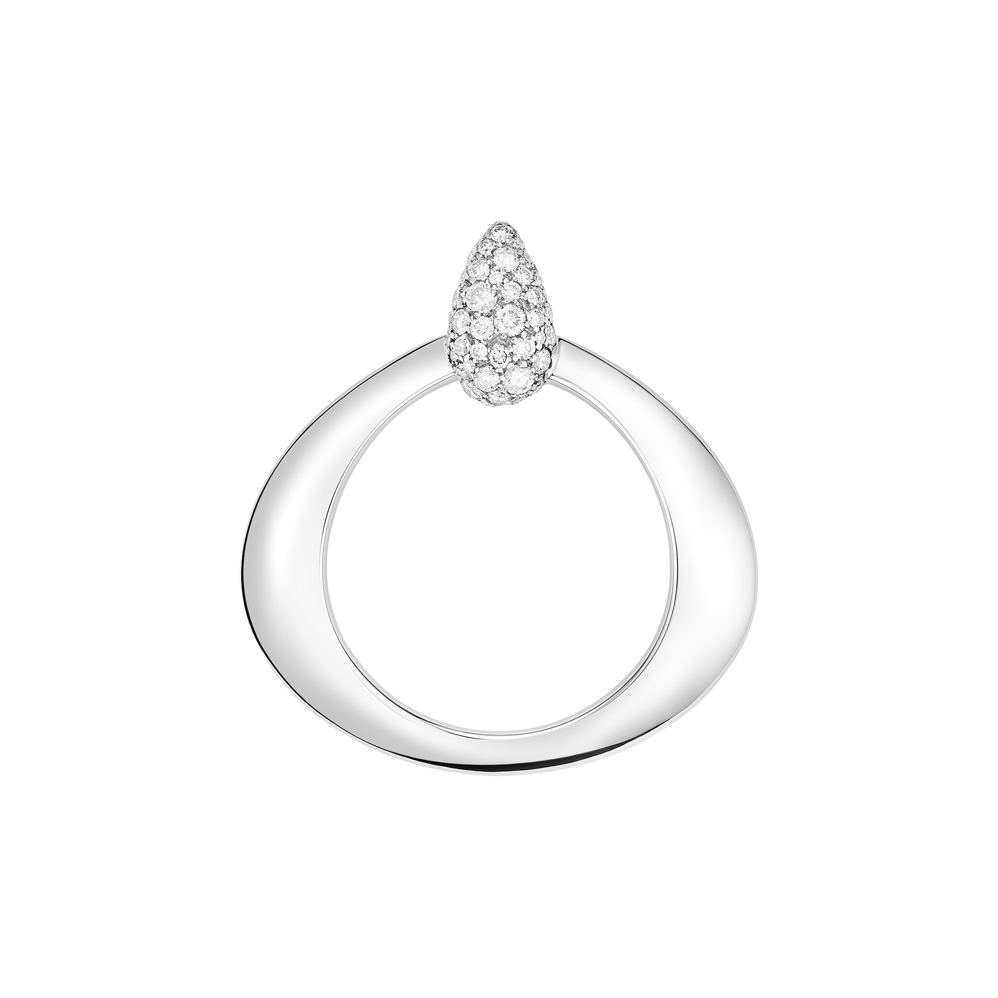 Omega Dewdrop Pendentif, Or blanc 18K, Diamants - P602BC0100105