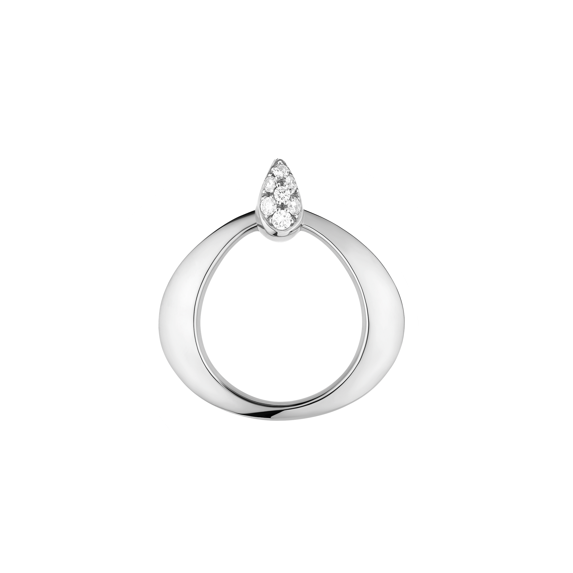 Omega Dewdrop Pendente, Oro bianco 18K, Diamanti - P90BCA0200305