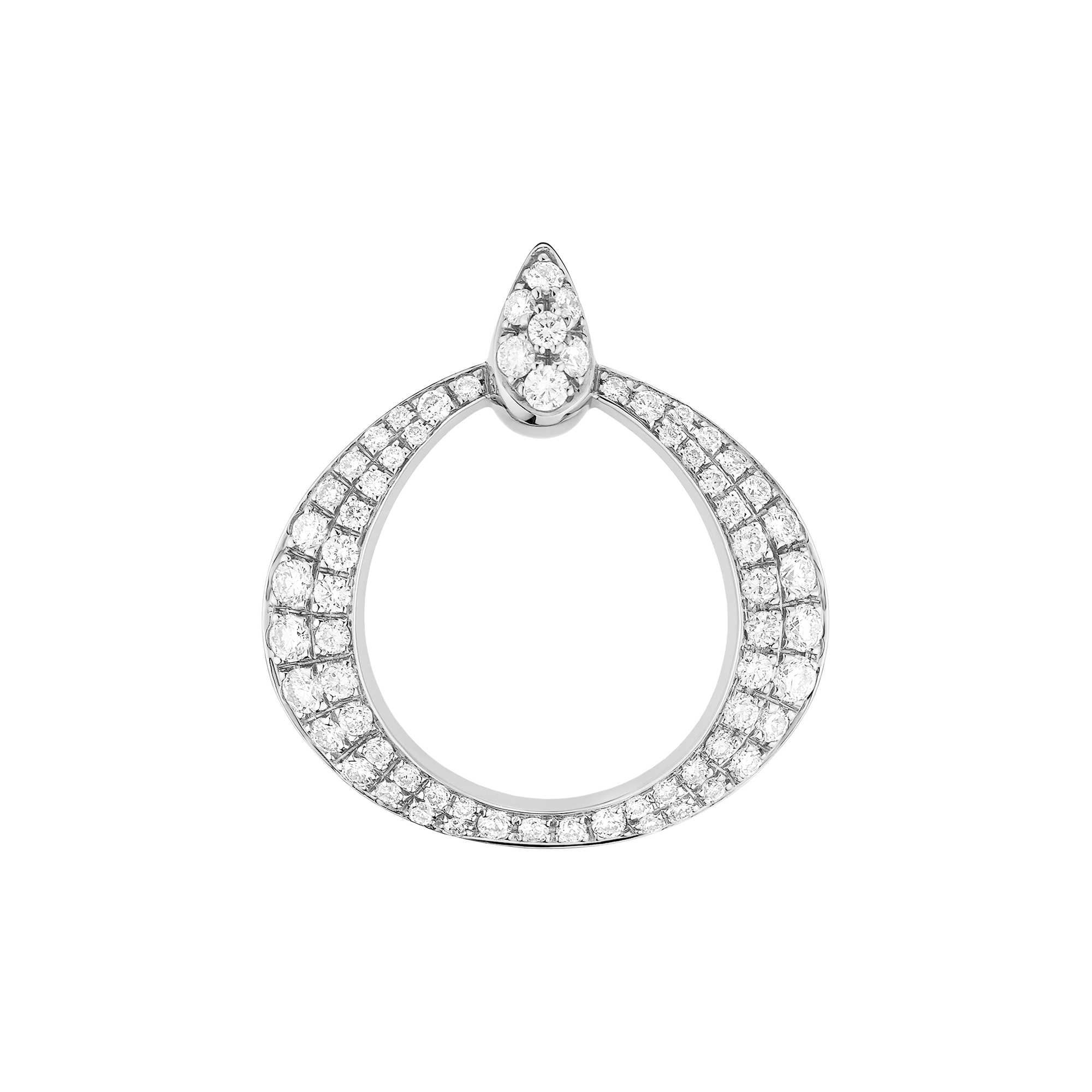 Omega Dewdrop Pendentif, Or blanc 18K, Diamants - P90BCA0200405