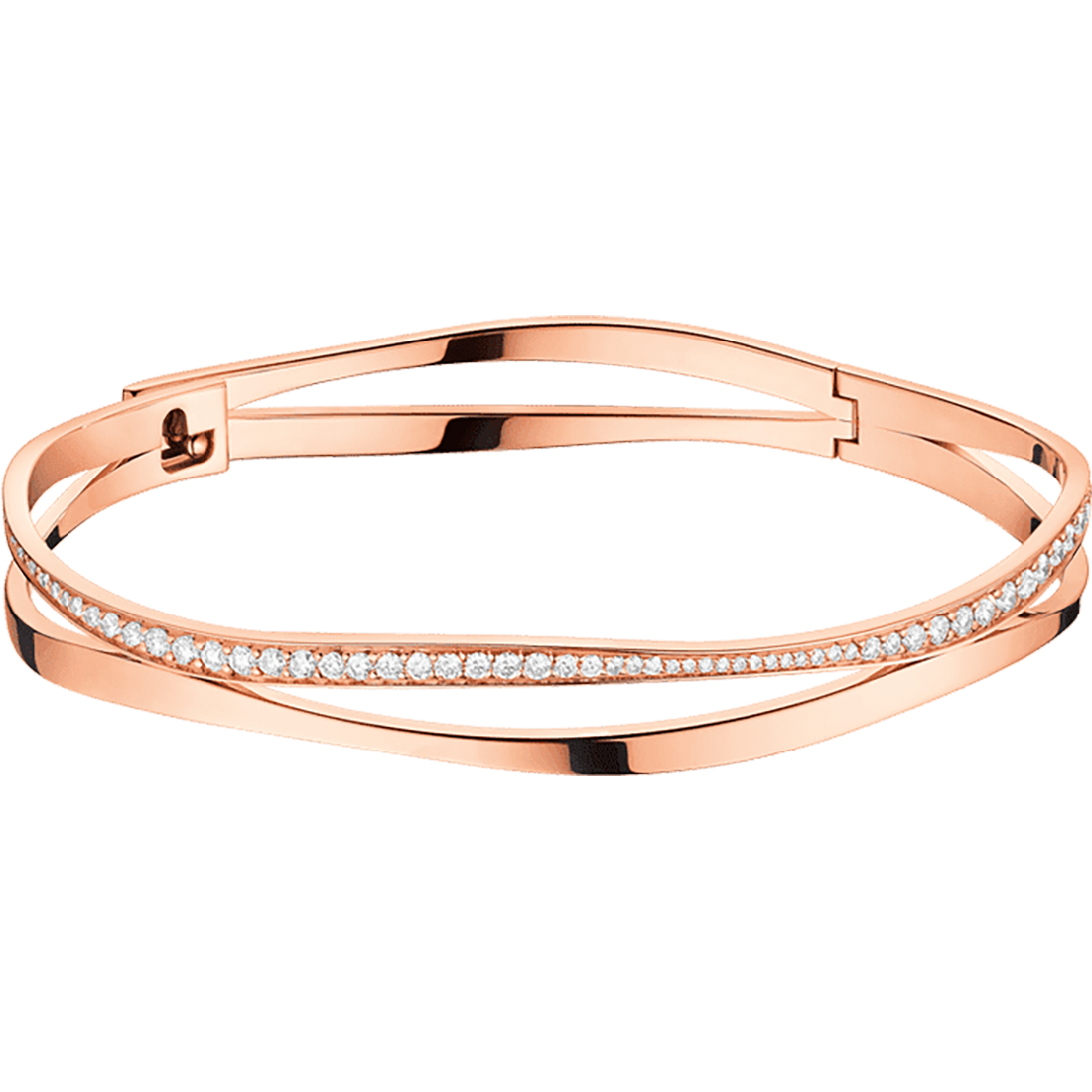 Ladymatic Bracelet, 18K red gold, Diamonds - B604BG0100102