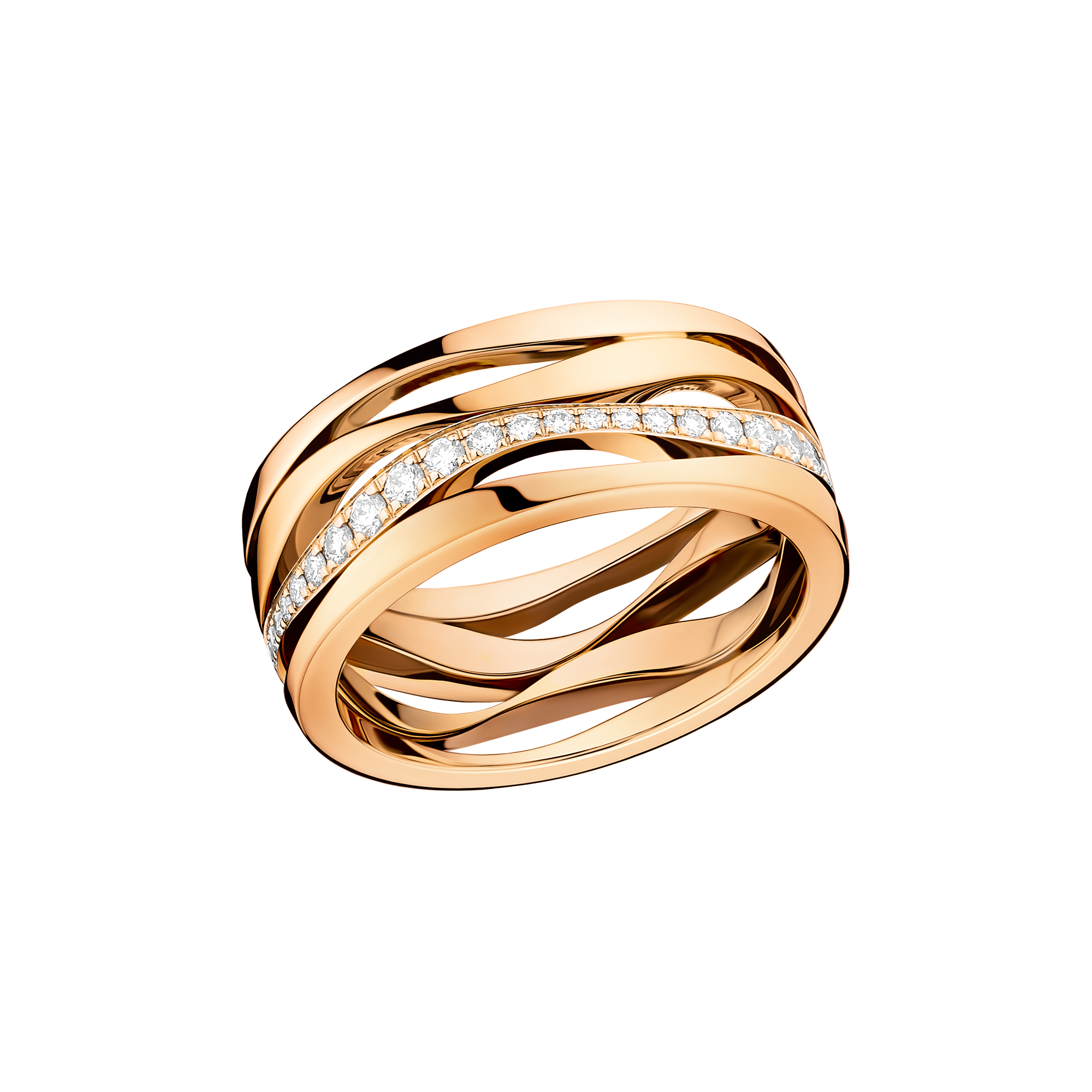 Ladymatic แหวน, เยลโลว์โกลด์ 18K, เพชร - R50BBA05003XX
