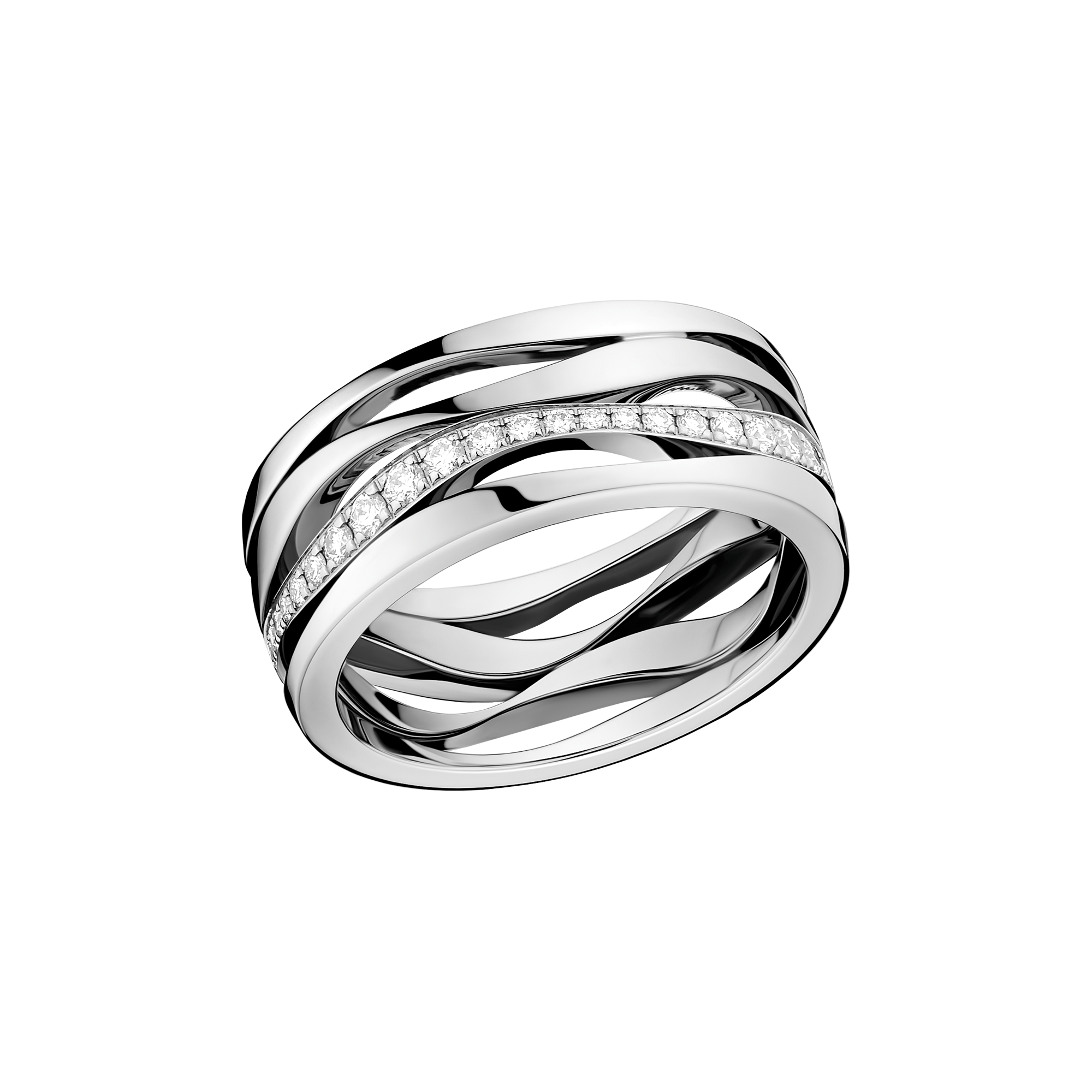Ladymatic Ring, 18K white gold, Diamonds - R50BCA05003XX