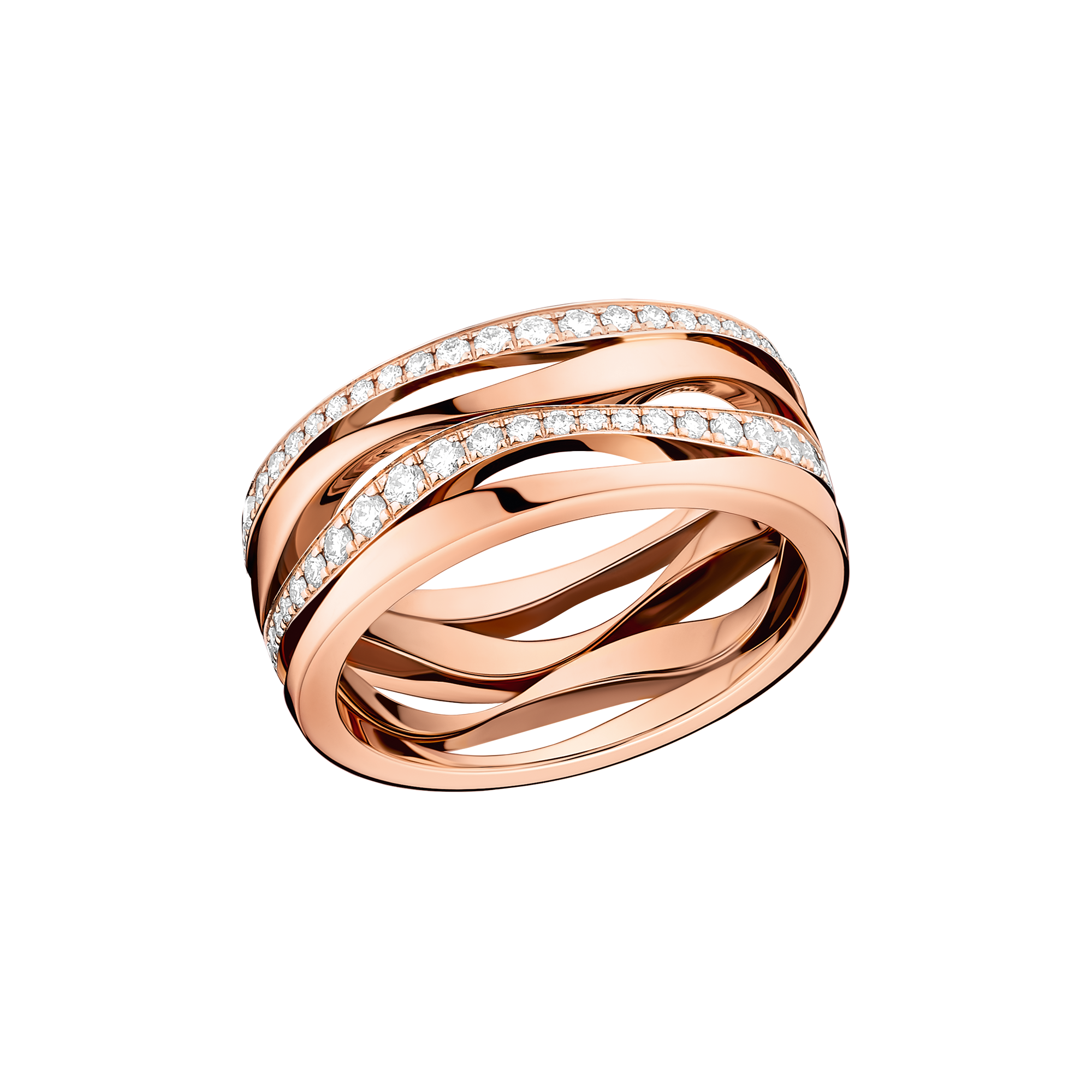 Ladymatic Ring, 18K red gold, Diamonds - R50BGA05030XX