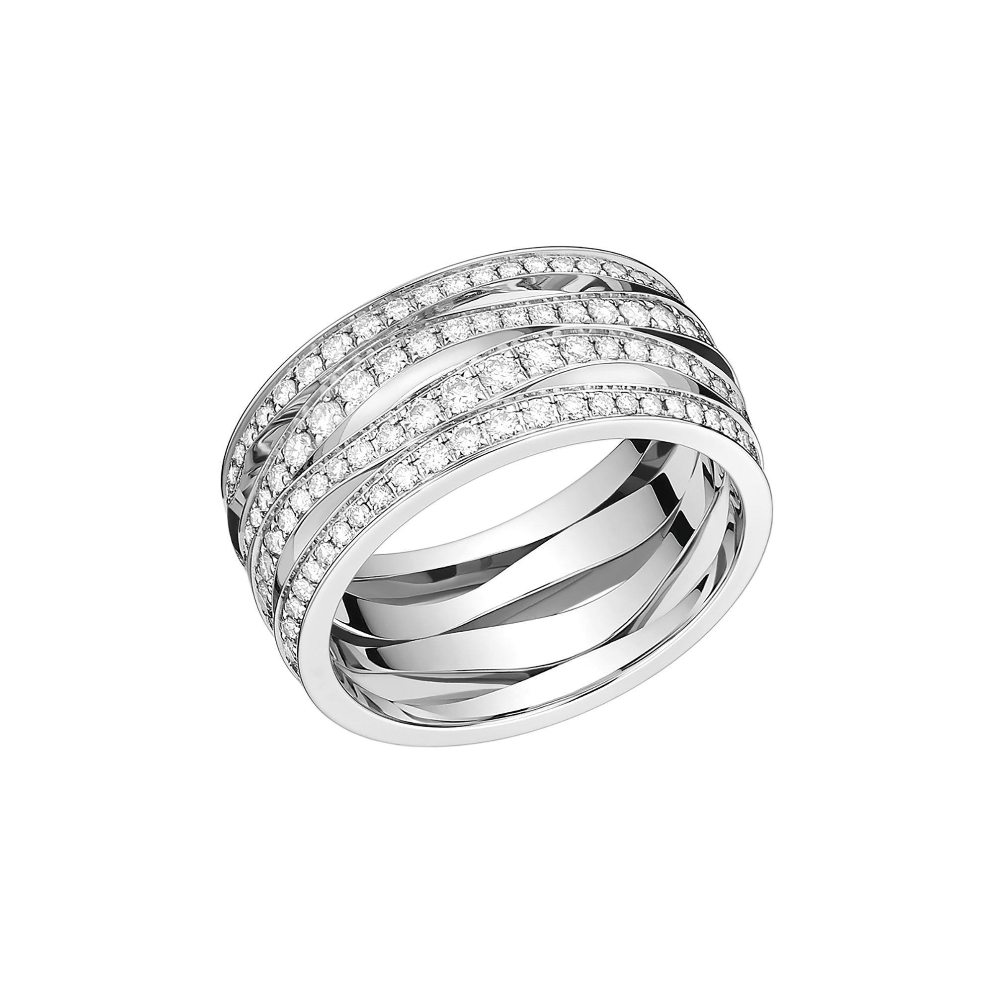 Ladymatic แหวน, ไวท์โกลด์ 18K, เพชร - R604BC02001XX
