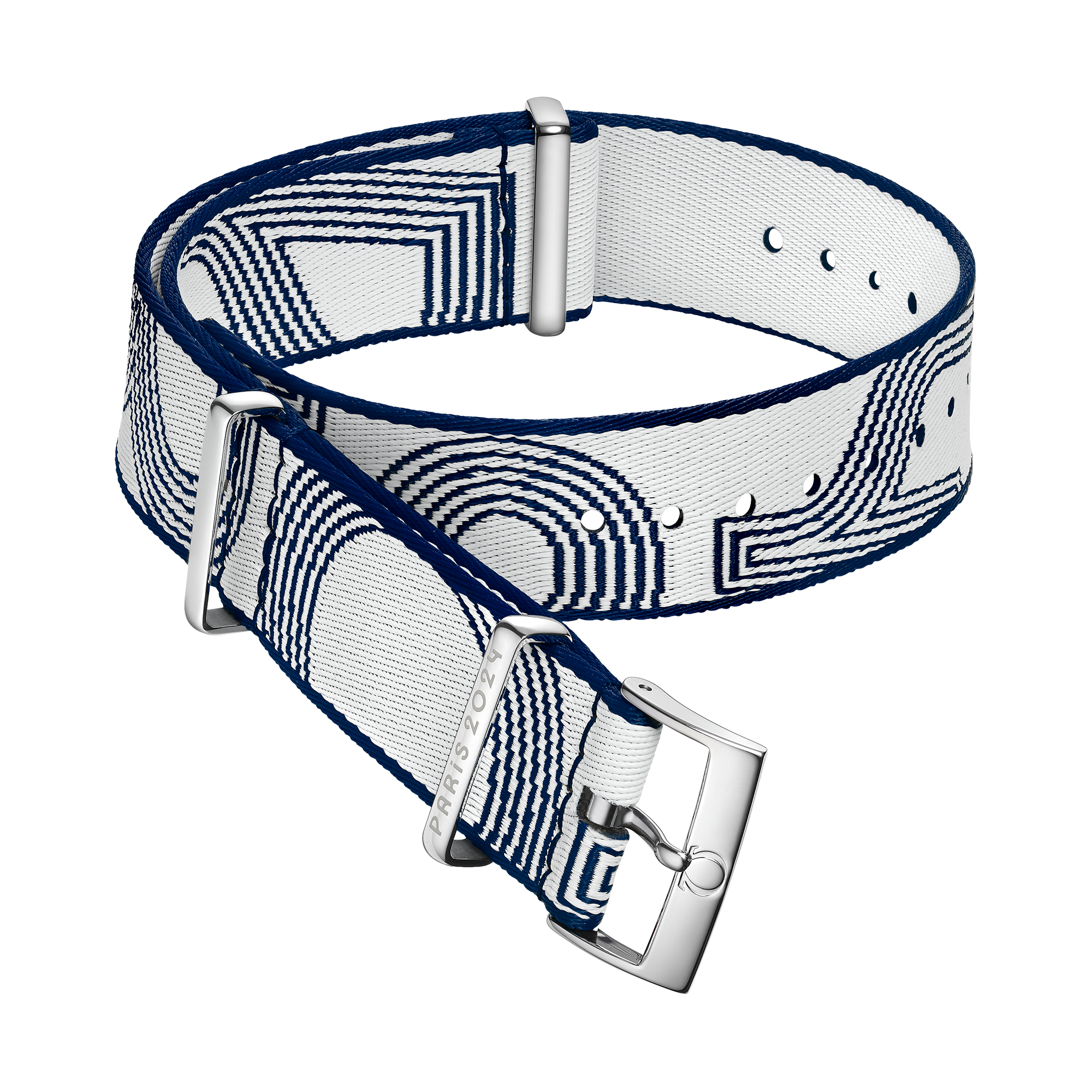 NATO strap - Polyamide, blue and white - 031Z019138W