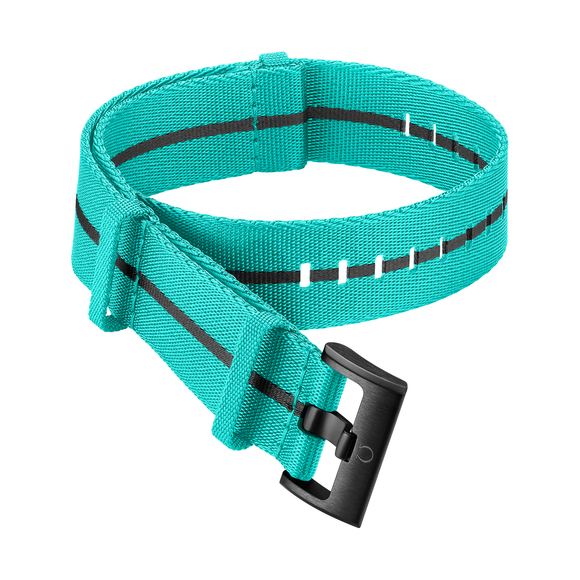 NATO strap - Polyamide, turquoise and black - 031Z019988W