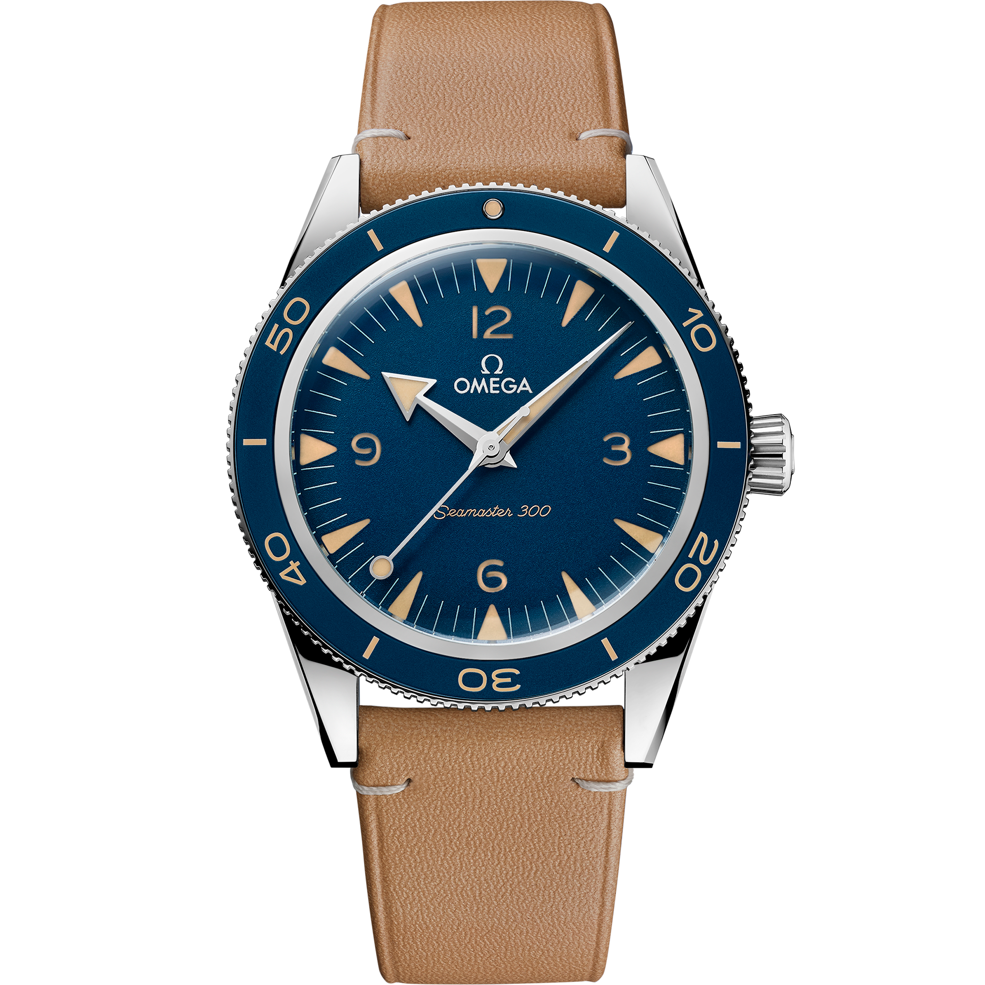 Seamaster 41 mm, steel on leather strap - 234.32.41.21.03.001