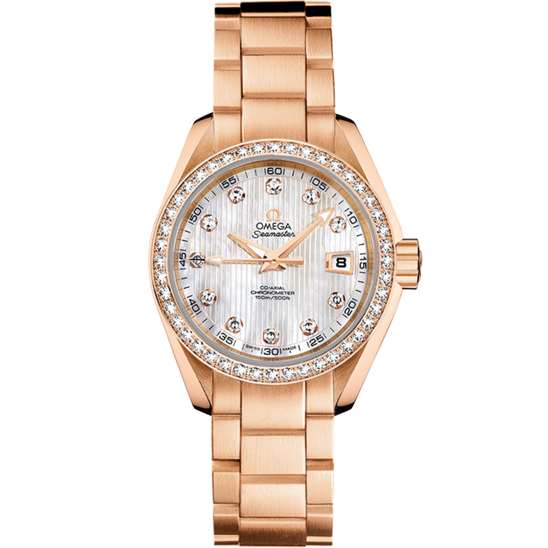 Seamaster Aqua Terra 150M 30 mm, red gold on red gold - 231.55.30.20.55.001  | OMEGA®