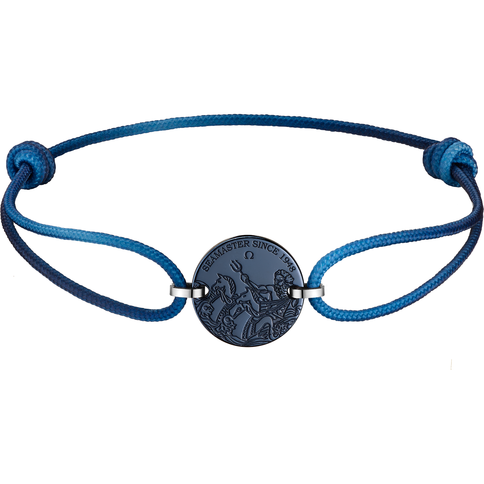 Seamaster Armband, Blaue Kordel, Edelstahl mit blauer CVD-Beschichtung - B607ST0000105