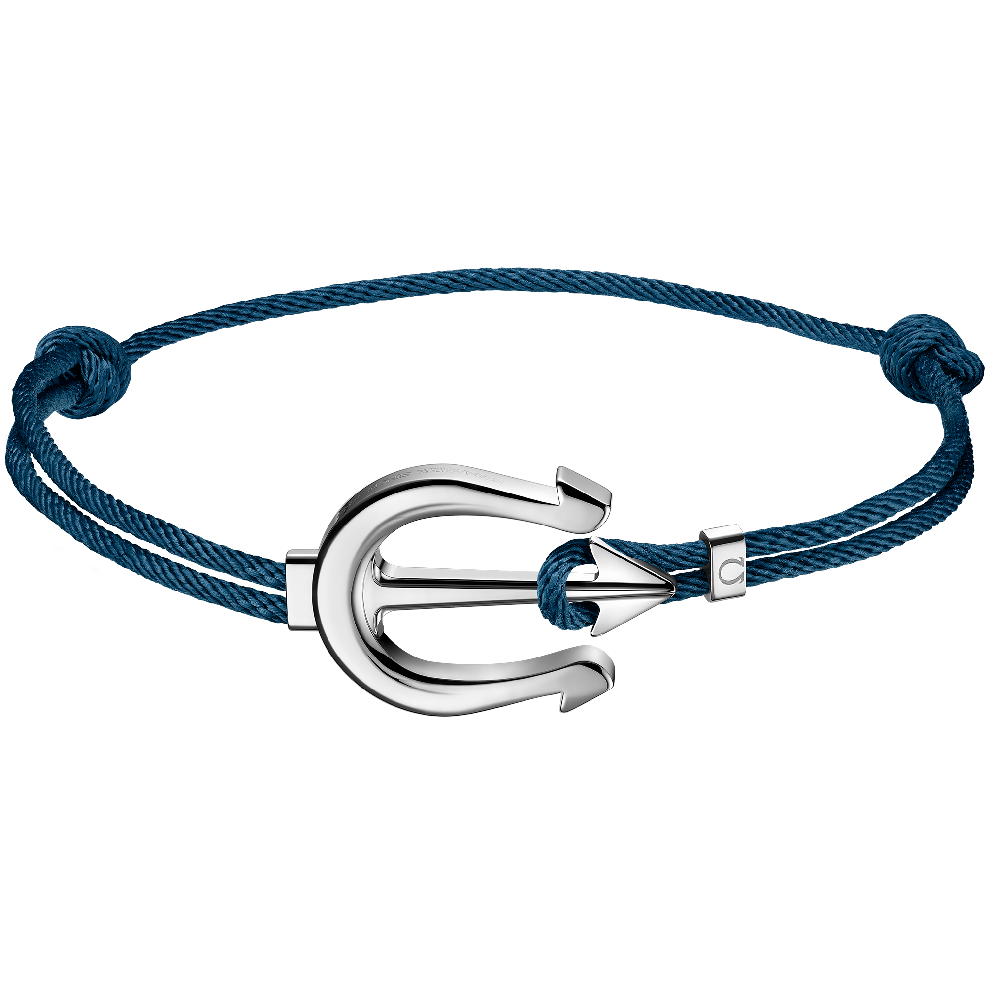Seamaster Браслеты, Шнурок глубокого синего цвета, Нержавеющая сталь - B607ST0000205