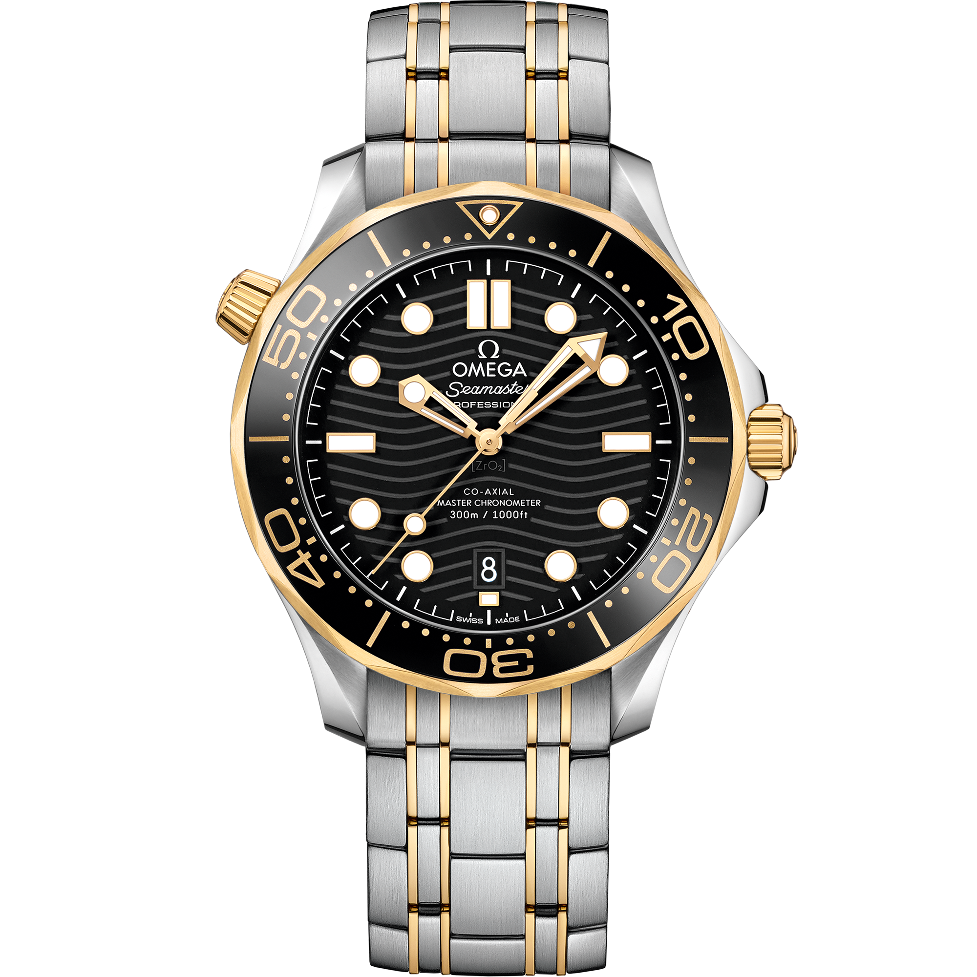 Seamaster 42 mm, steel - yellow gold on steel - yellow gold - 21020422001002