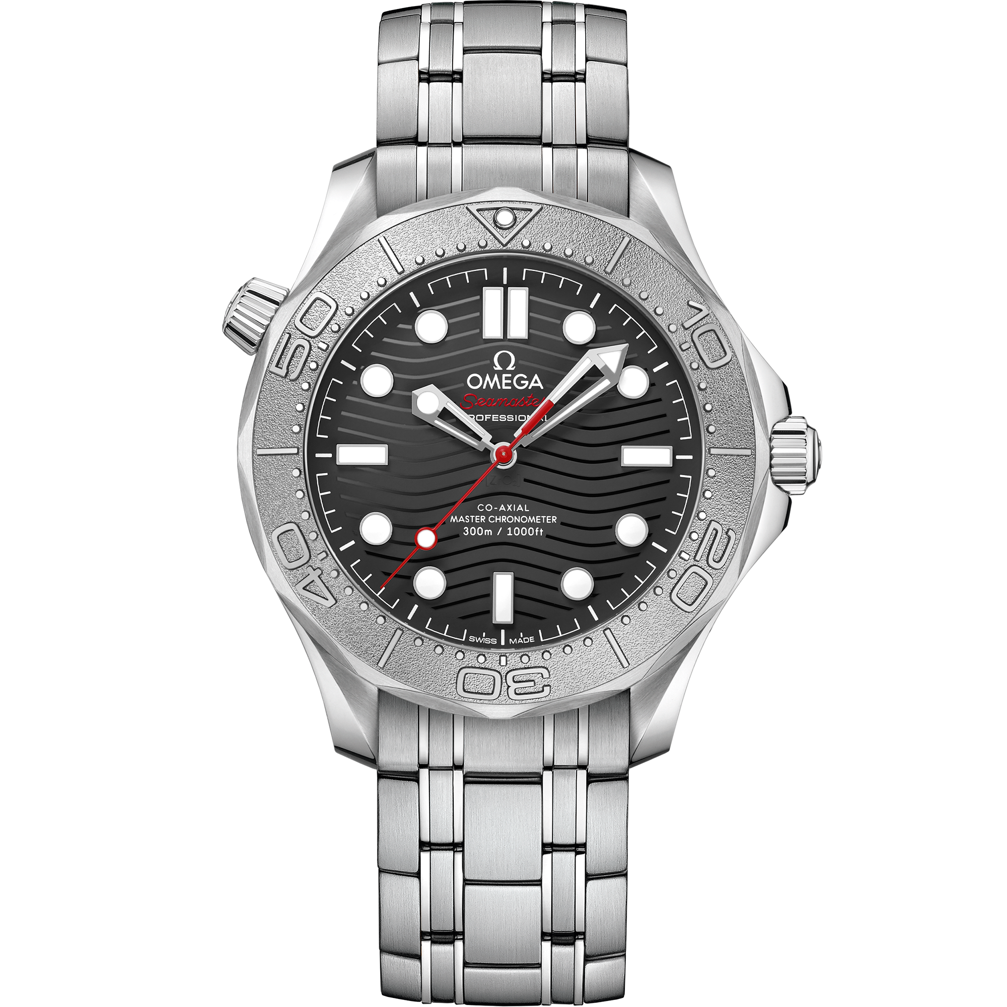 Seamaster Diver 300M 42 mm, steel on rubber strap - 210.32.42.20.04.001 ...