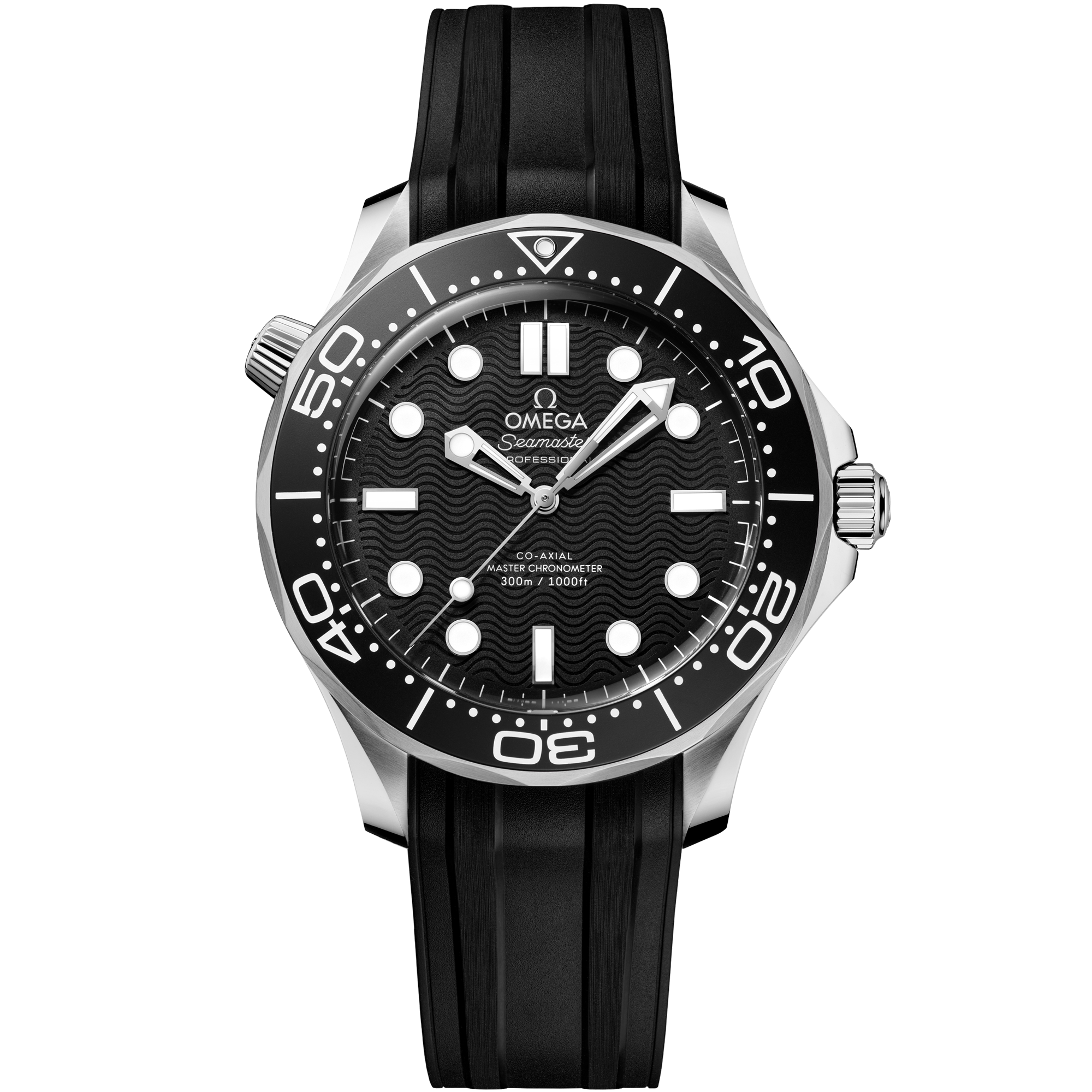 Seamaster 42 มม., สตีล บน สายนาฬิกายาง - 21032422001003