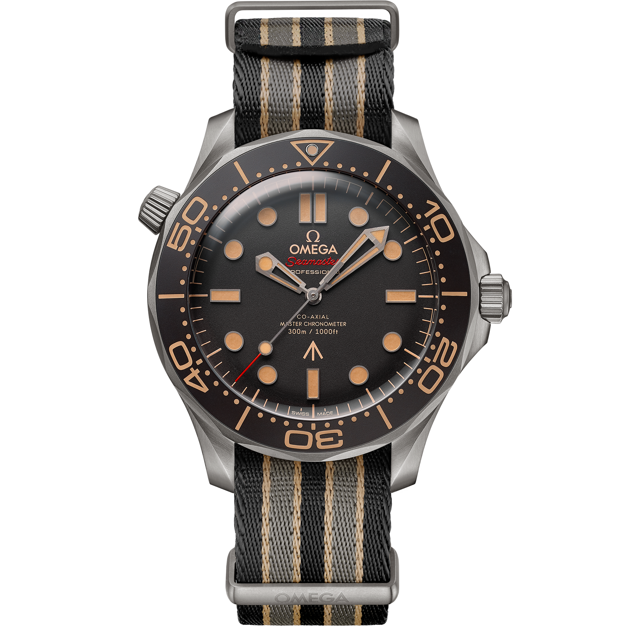 Seamaster 42 mm, titânio em bracelete NATO - 210.92.42.20.01.001