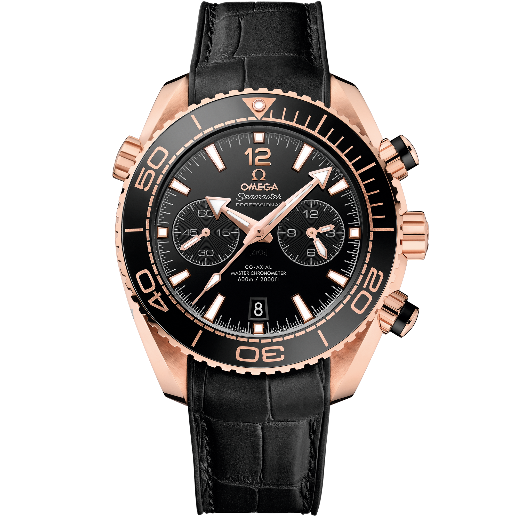 Planet Ocean 600M Seamaster Sedna™ gold Chronograph Watch 215.63.46.51 ...