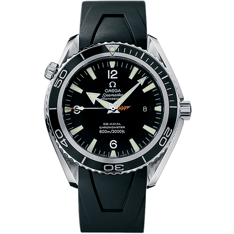 Seamaster 45,5 mm, acero con pulsera de caucho - 29075091