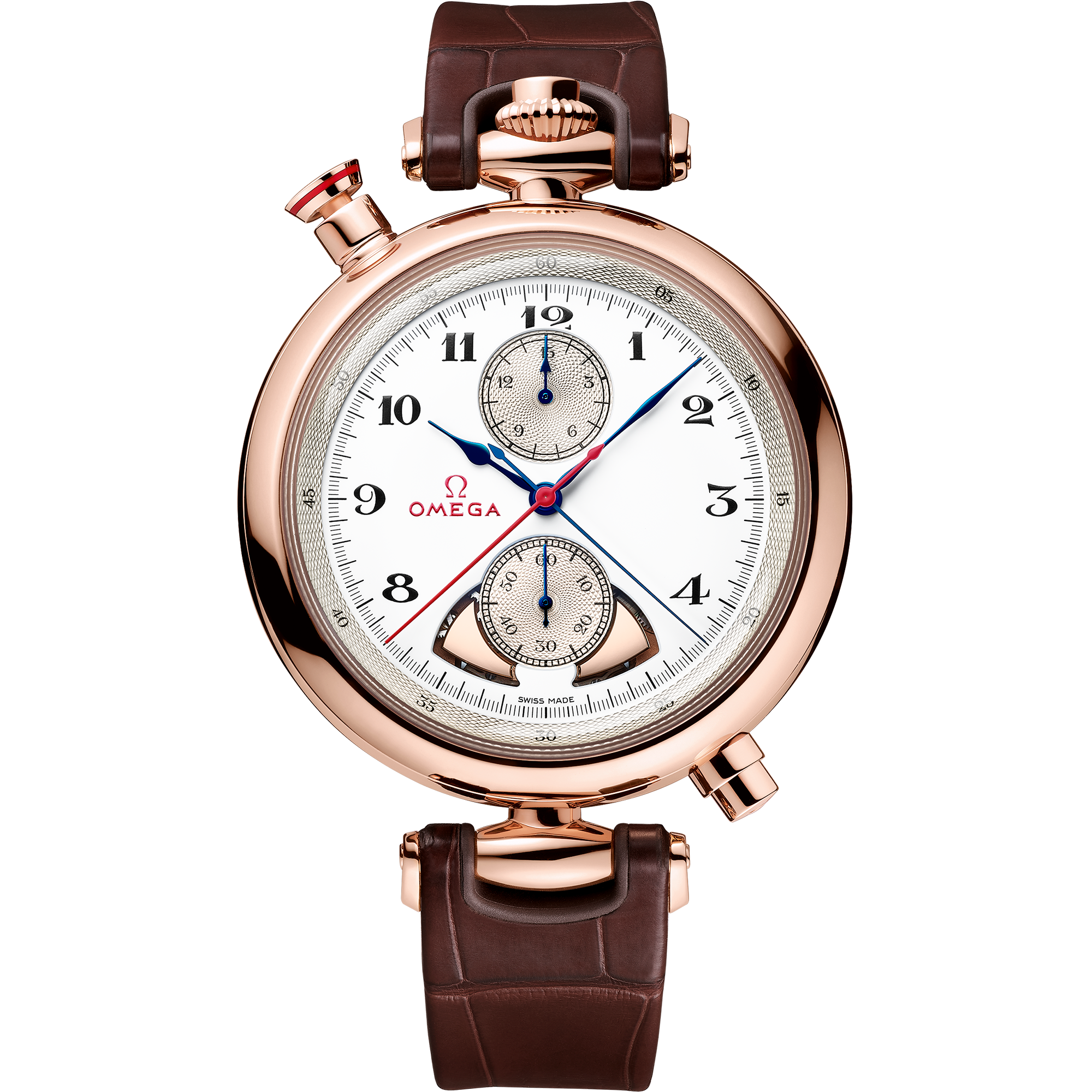 Specialities Olympic 1932 Chrono Chime 45 mm, Sedna™ gold on leather strap - 522.53.45.52.04.001