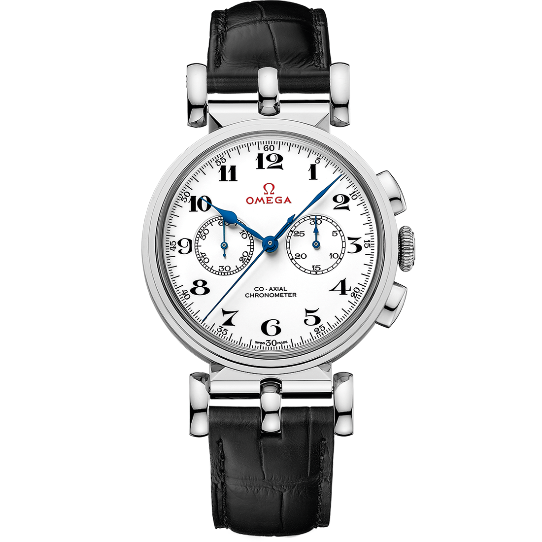 Specialities Olympic Official Timekeeper 38 mm, white gold on leather strap  - 522.53.38.50.04.001 | OMEGA®