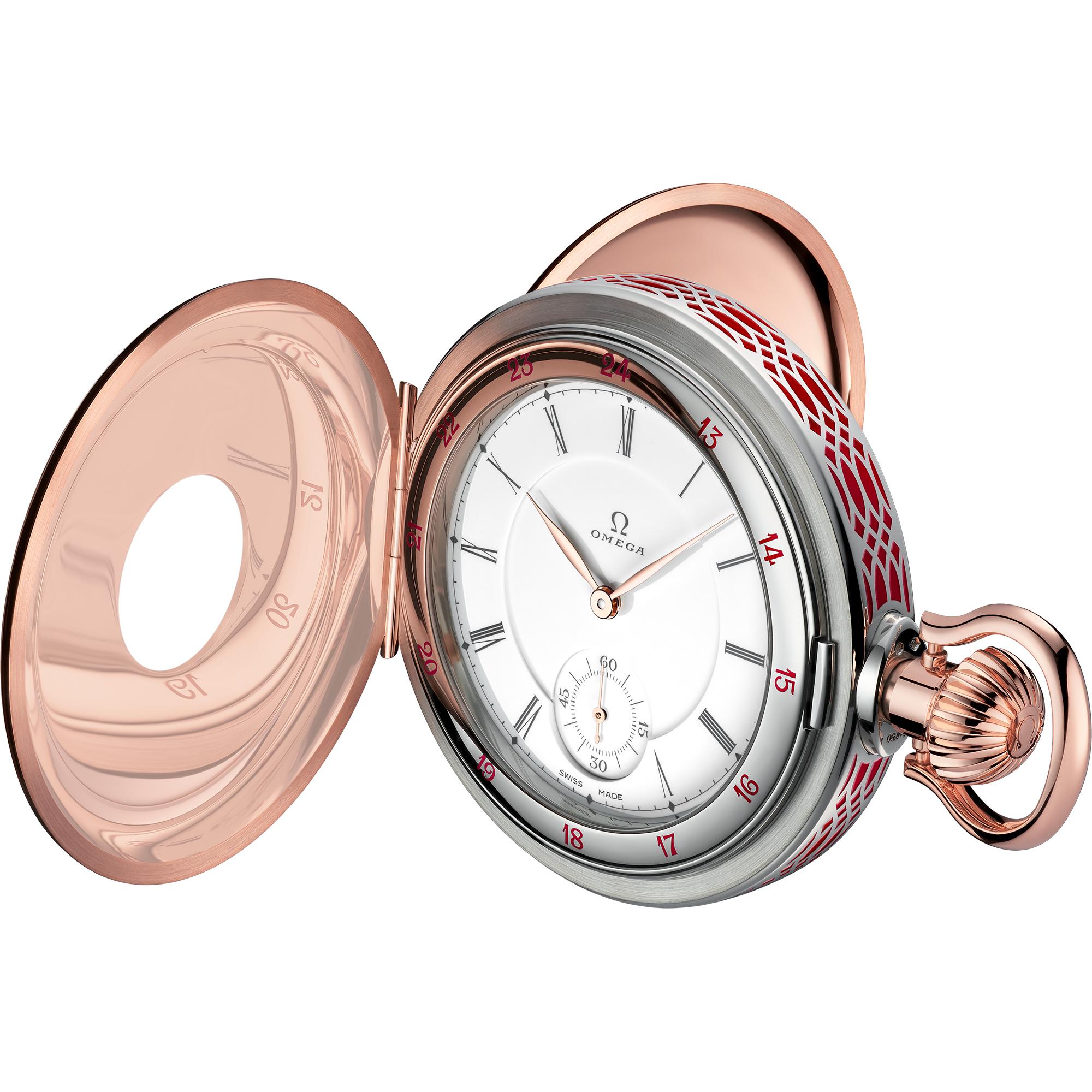 Modelos Especiais Relógio de bolso OMEGA 125° Aniversário 60 mm, ouro Sedna™ - Canopus Gold™ - 518.62.60.00.04.001
