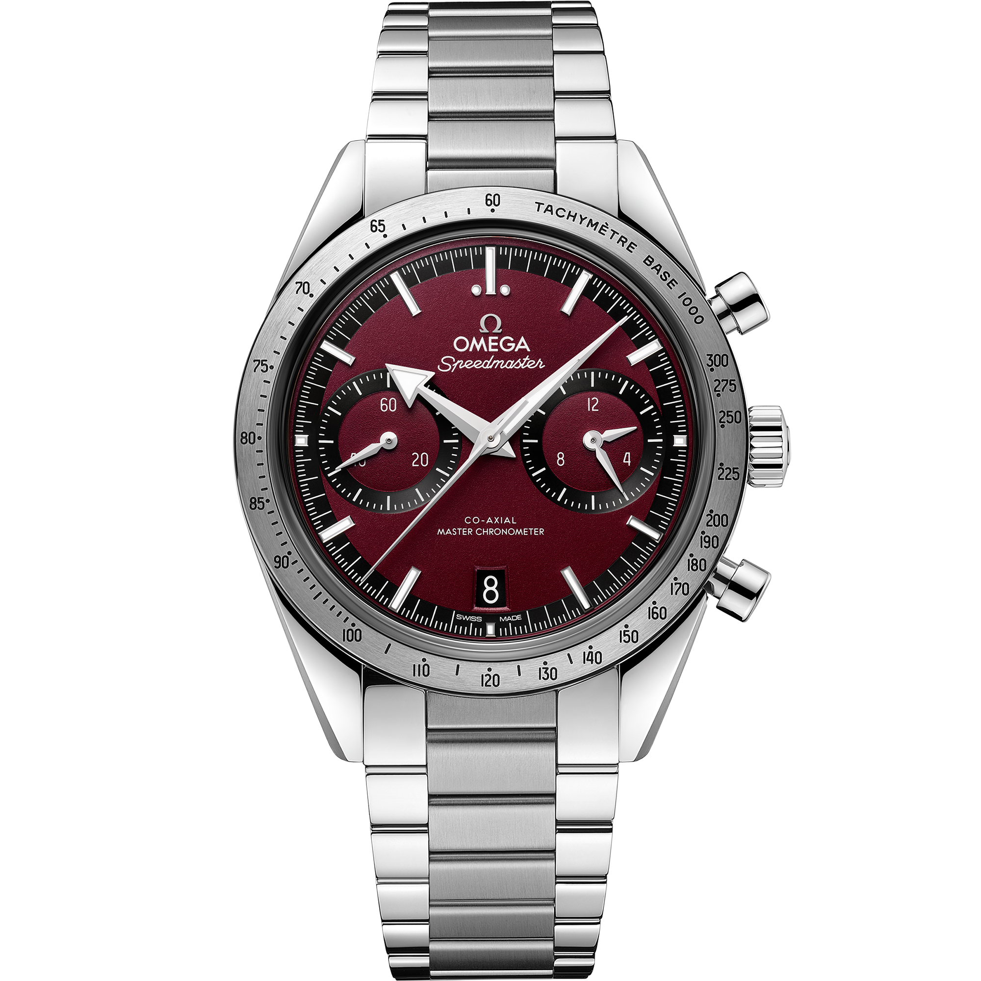 Red dial watch on Steel case with Steel bracelet - Speedmaster '57 40.5 mm, steel on steel - 332.10.41.51.11.001