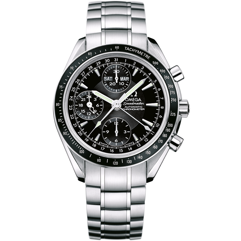 Speedmaster Date / Day-Date 40 mm, steel on steel - 3220.50.00 | OMEGA®