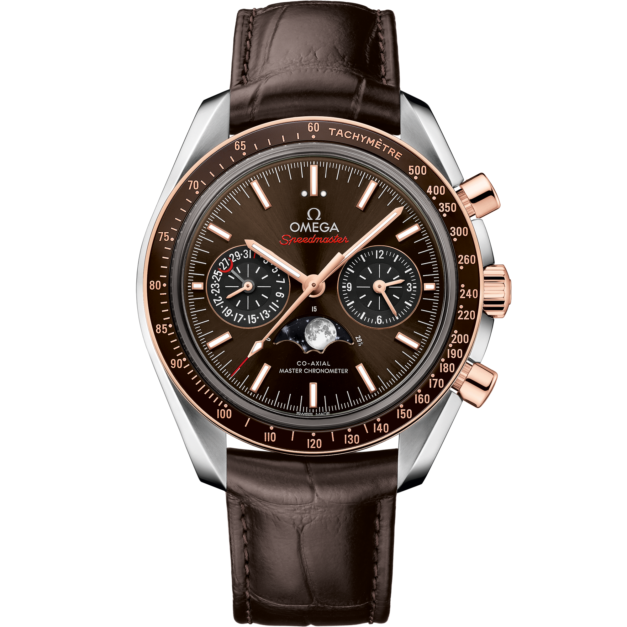 Moonphase Speedmaster Steel Chronograph Watch 304.33.44.52.03.001 | OMEGA  US®