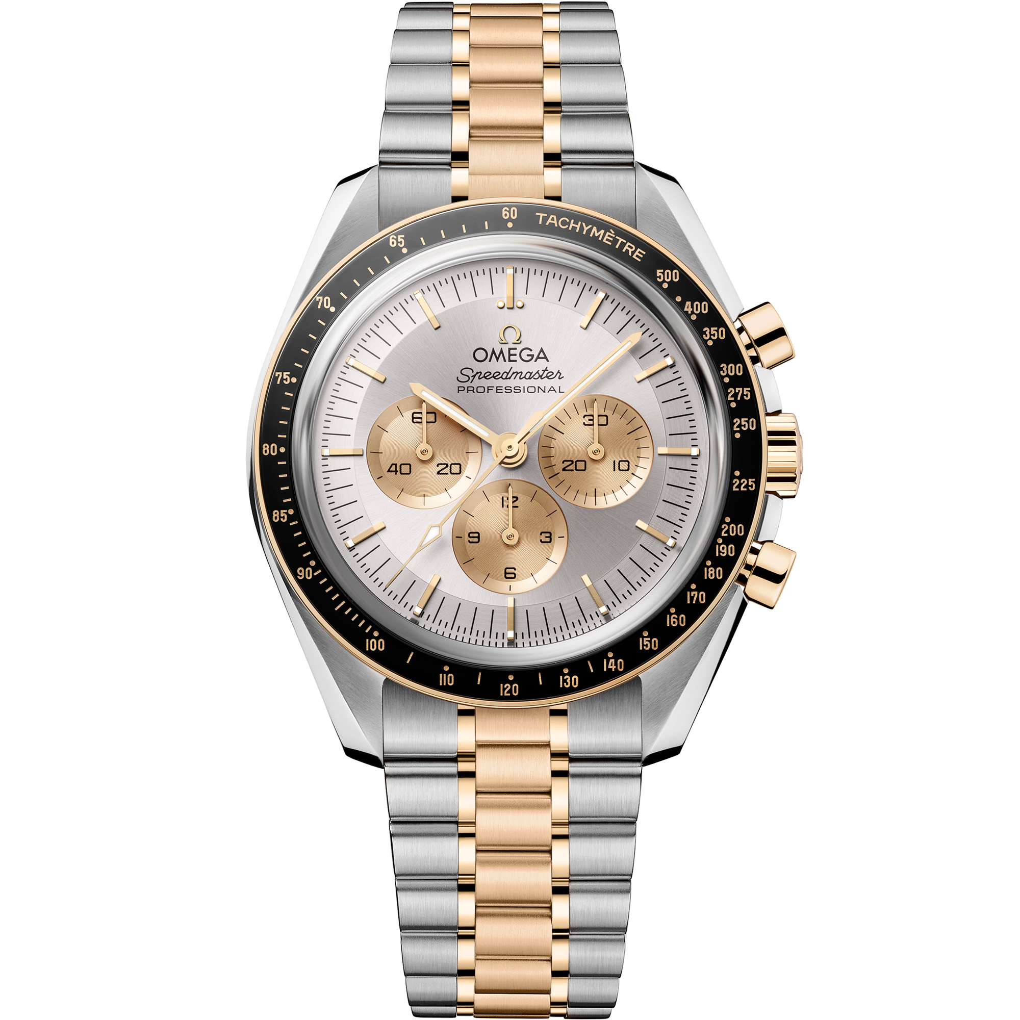 Speedmaster Moonwatch Professional 42 mm, steel - Moonshine™ gold on steel - Moonshine™ gold - 31020425002001