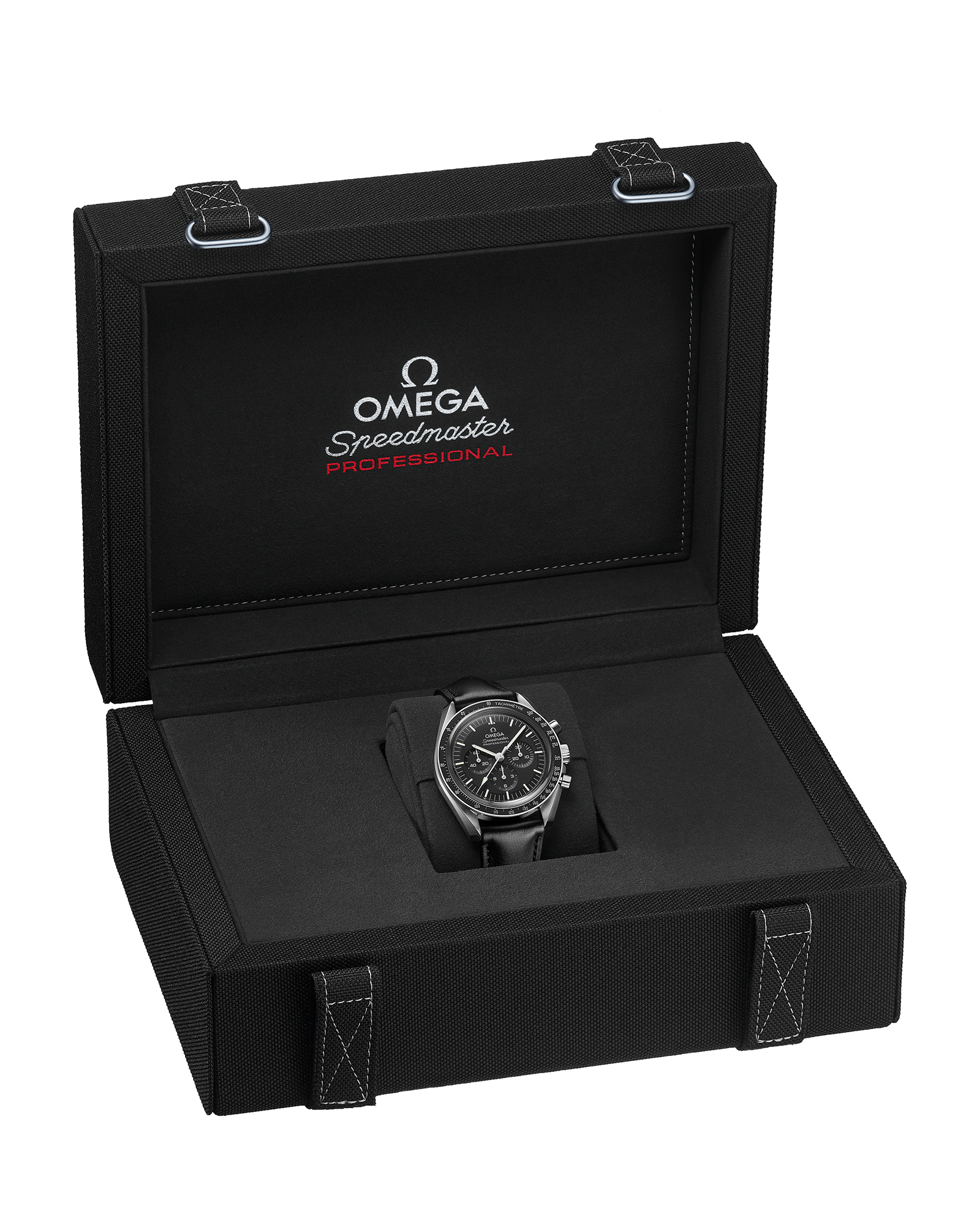 Speedmaster Moonwatch Professional 42 mm, steel on leather strap - 310 ...