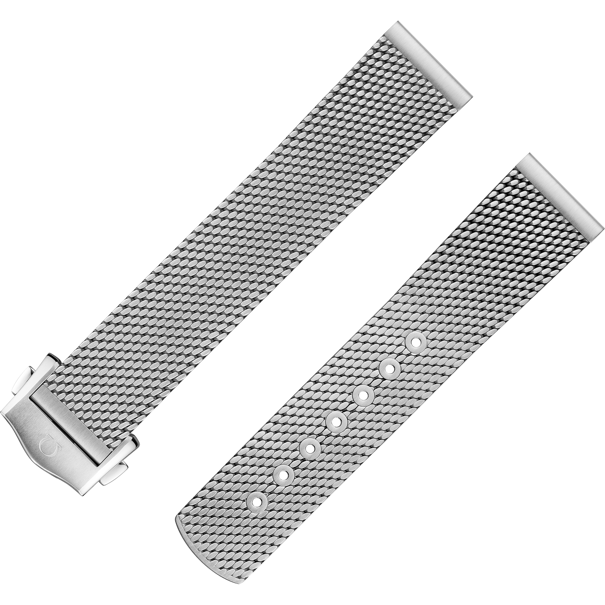 Two-piece strap - Stainless steel mesh bracelet - 020Z019173W
