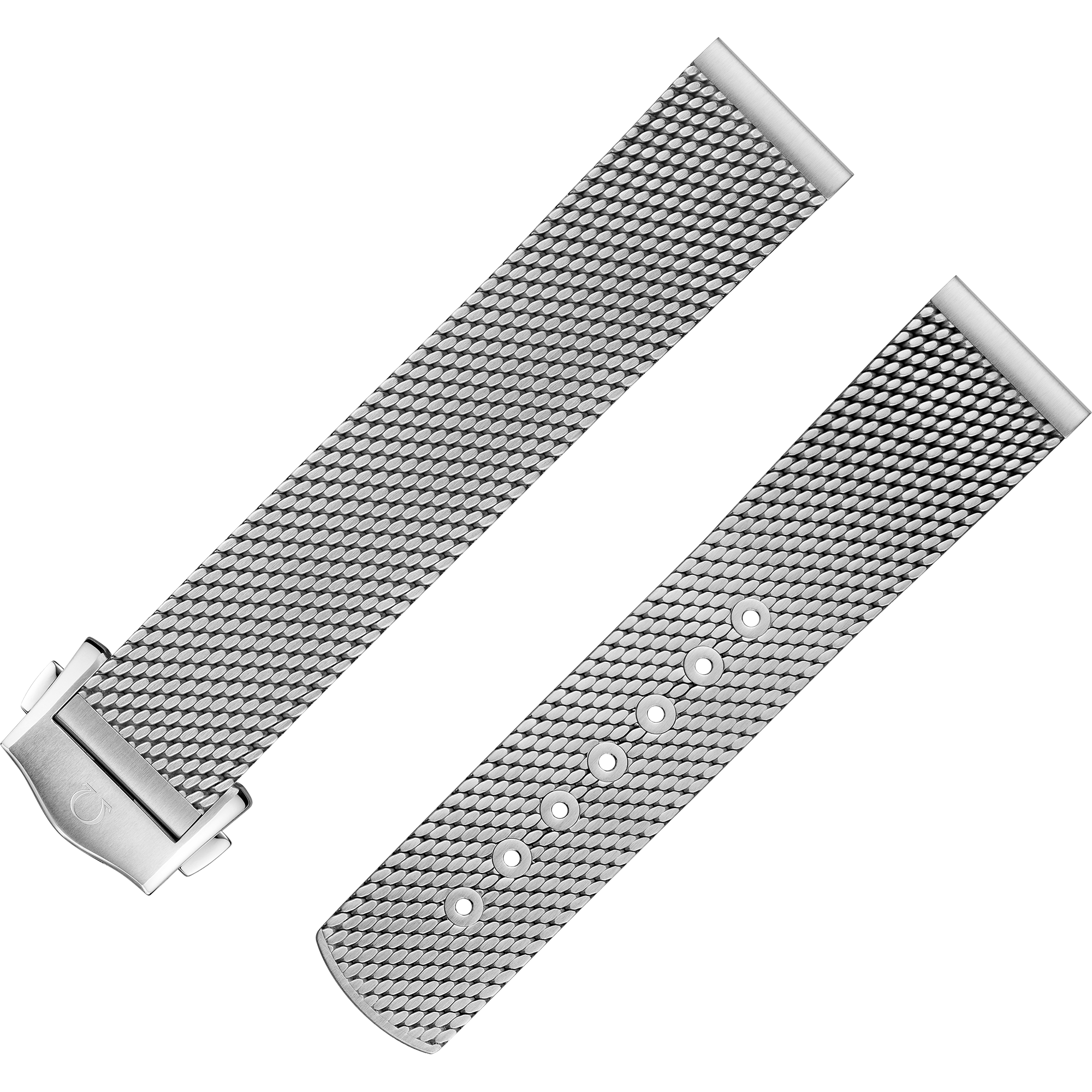 Two-piece strap - Stainless steel mesh bracelet - 020Z020524W