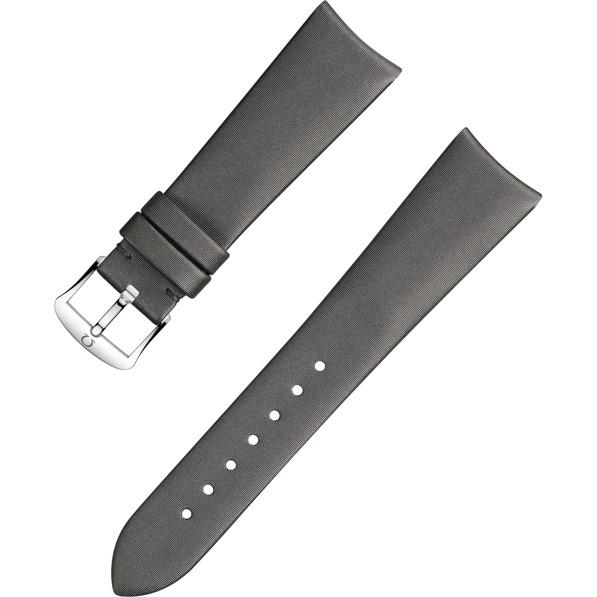 Bracelet deux pièces - Bracelet en satin technologique gris avec boucle ardillon - 032CWZ010006