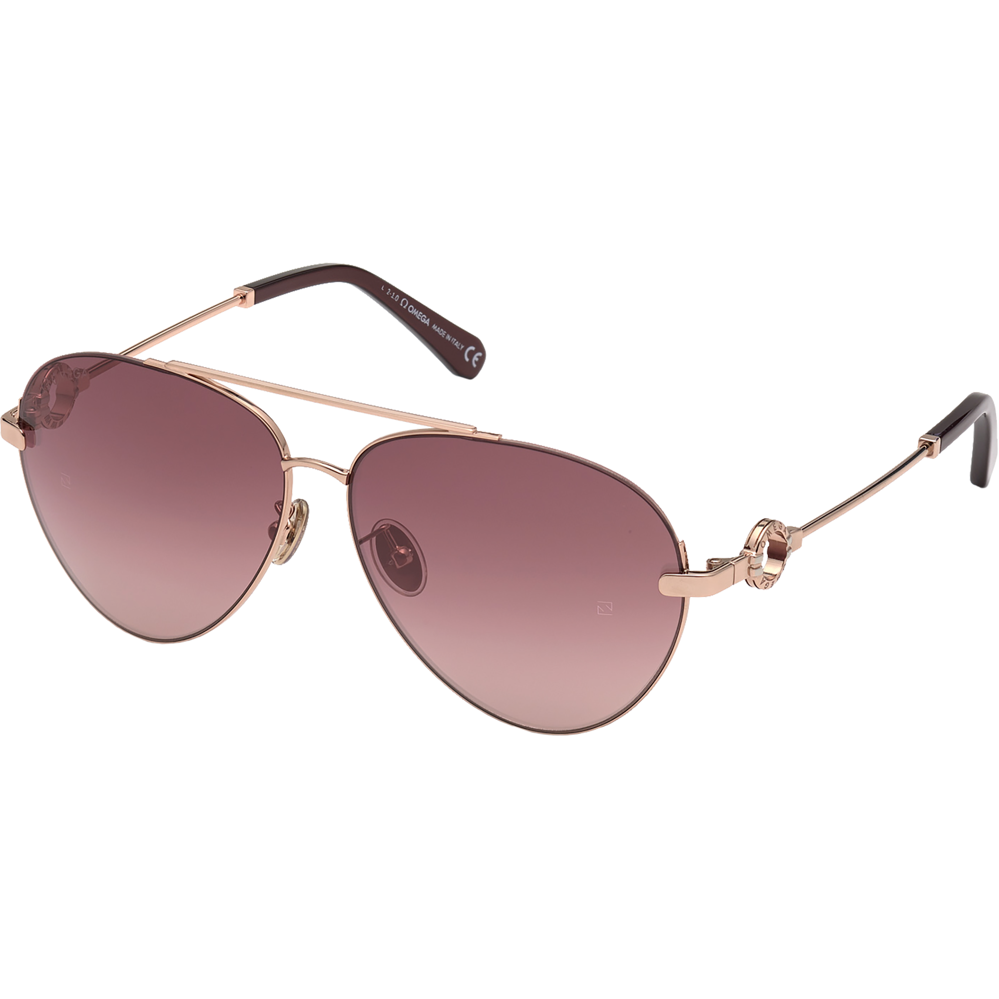 Солнцезащитные очки - Форма "авиатор", Женские очки - OM0031-H6128U