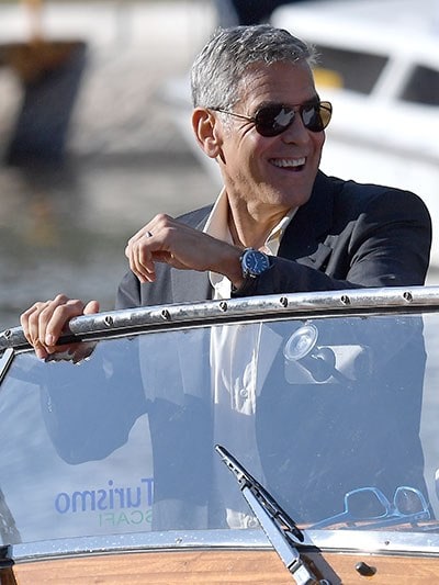 จอร์จ คลูนีย์ (George Clooney) สวมนาฬิกา Aqua Terra