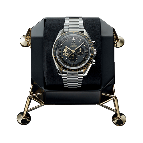 Omega watch outlet with moon rock